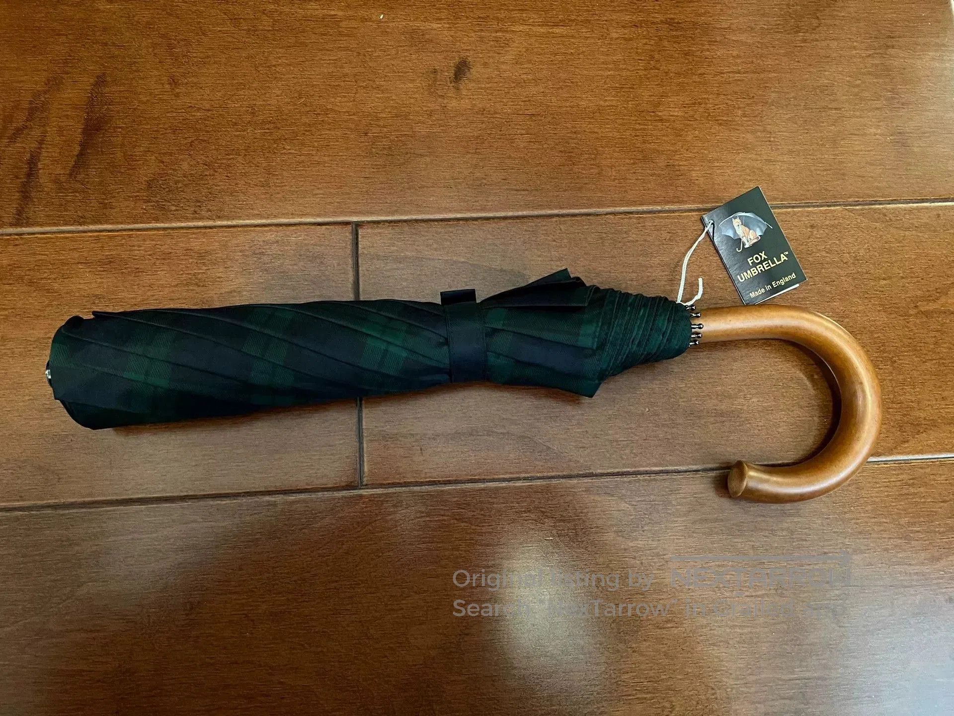 Fox Brothers Fox Umbrellas Scottish Green Tartan Folding. Size ONE SIZE - 1 Thumbnail