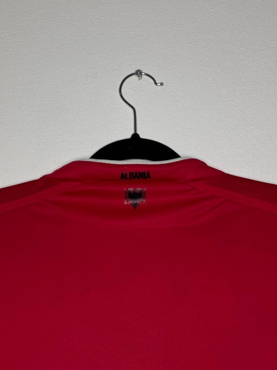 Macron Macron Albania FSHF Football Jersey Red XL Soccer Shirt Size US XL / EU 56 / 4 - 9 Thumbnail