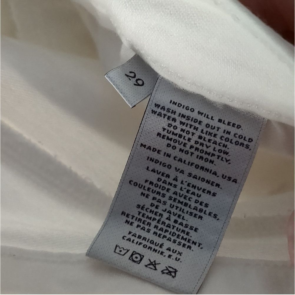 J Brand J brand white high rise rail jeans size 29 Size 30" / US 8 / IT 44 - 6 Thumbnail