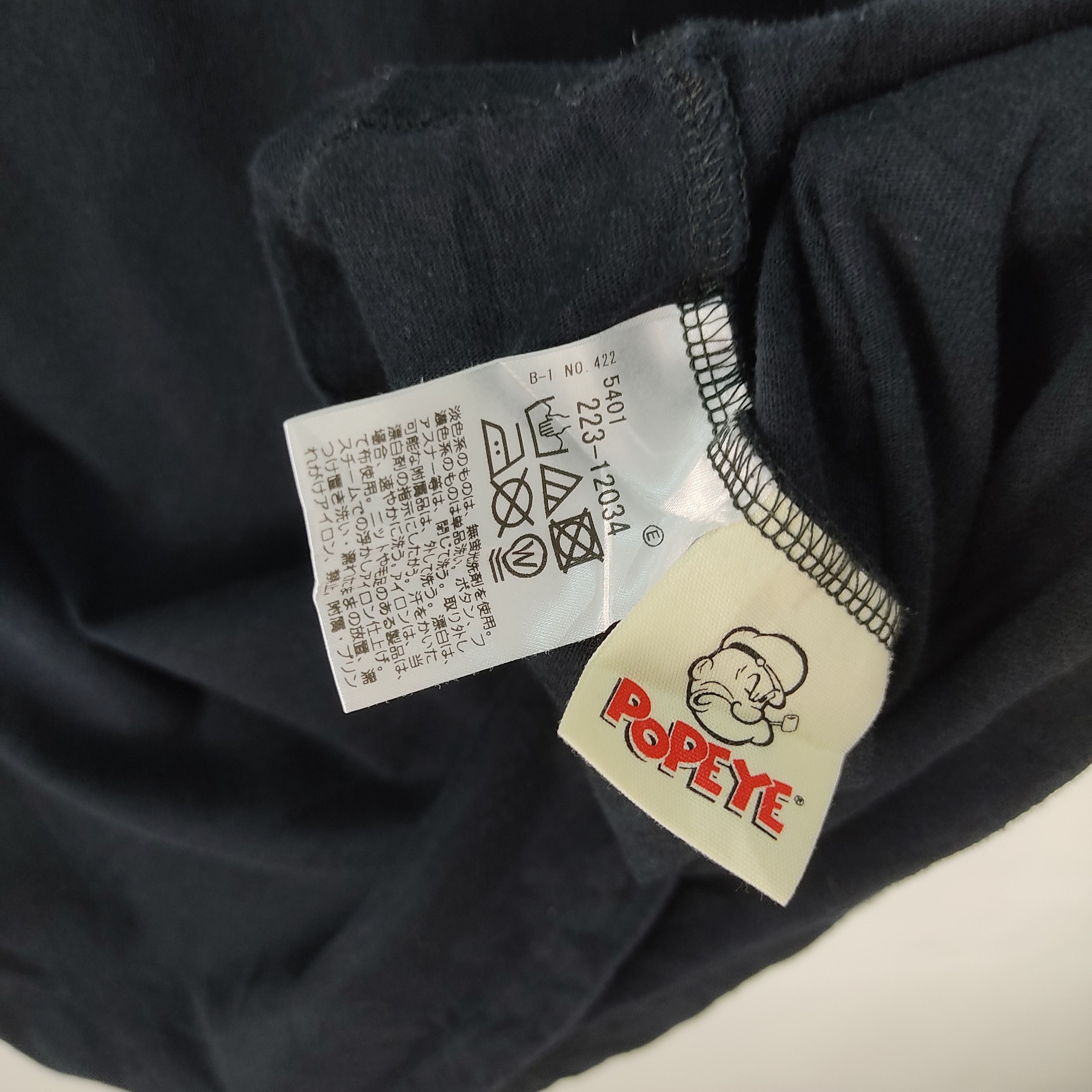 BASE CONTROL Japanese Brand Base Control X Popeye T-Shirt Size US M / EU 48-50 / 2 - 6 Thumbnail