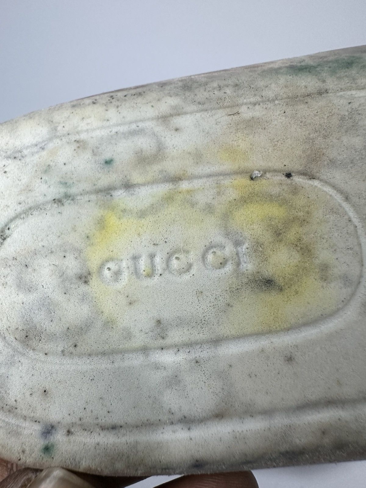 Gucci Gucci G74 Web Leather And Suede Tricolor Sneakers. Size US 10.5 / EU 43-44 - 22 Thumbnail