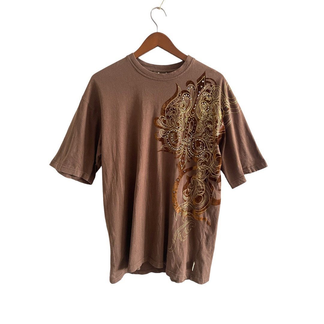 Marc Buchanan VINTAGE BROWN PELLE PELLE BIG ART LOGO TSHIRT L SIZE Size US L / EU 52-54 / 3 - 2 Thumbnail