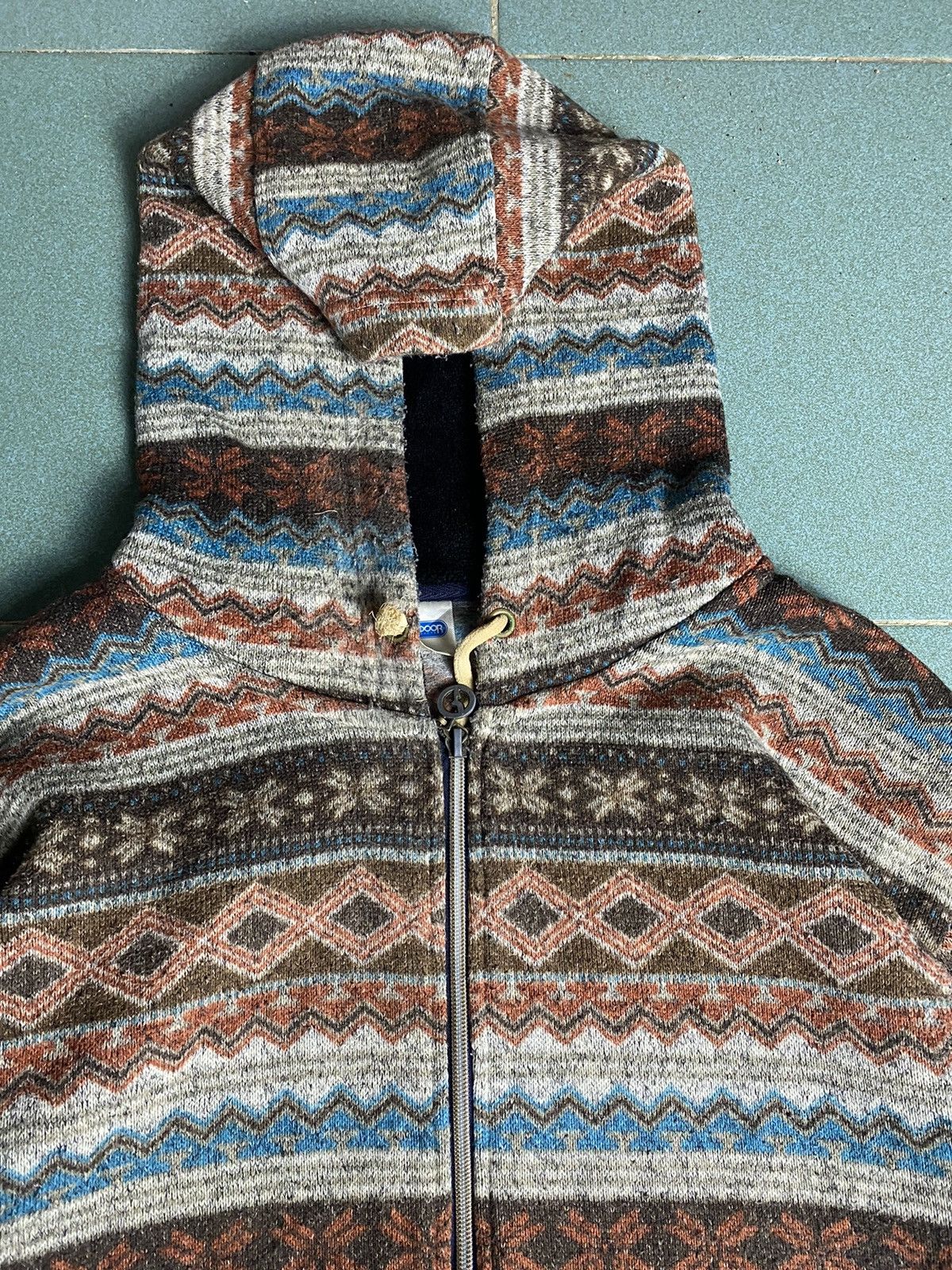Japanese Brand Outdoor Native Navajo Style Hoodie Size US L / EU 52-54 / 3 - 8 Thumbnail