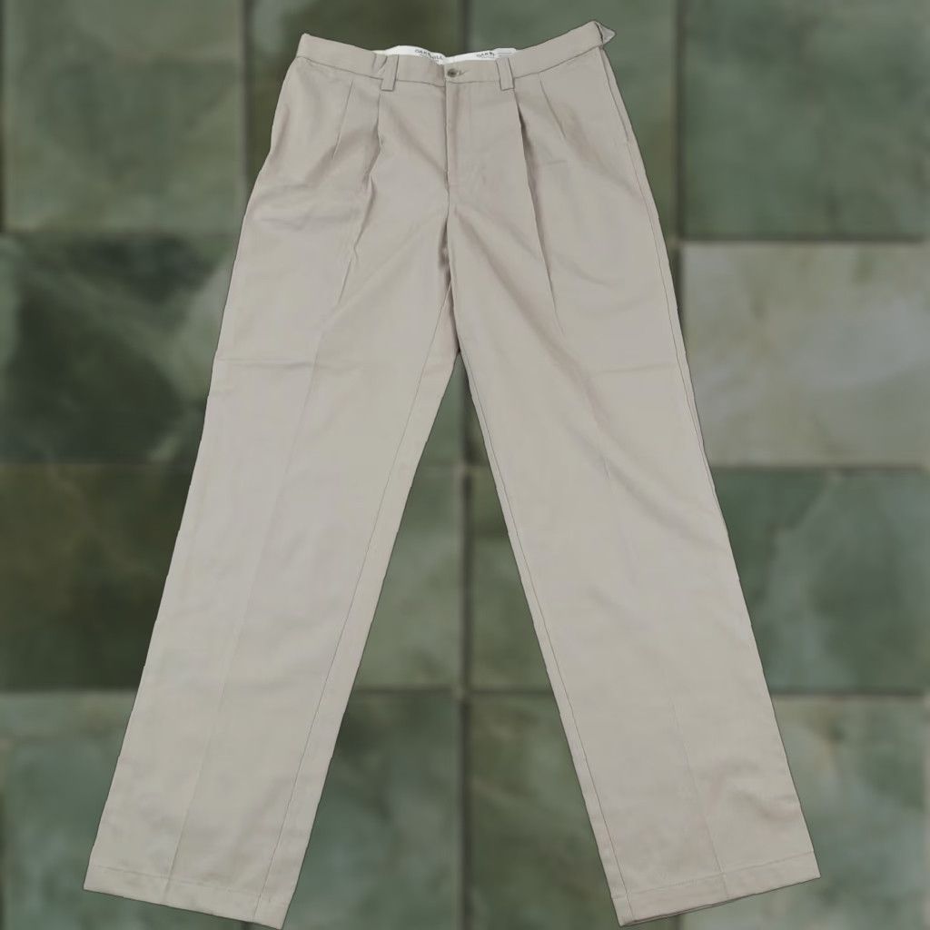 Vintage Oak Hill Mens Chino Pants 38x34 Beige Straight Leg Casual Cotton Size US 38 / EU 54 - 1 Thumbnail