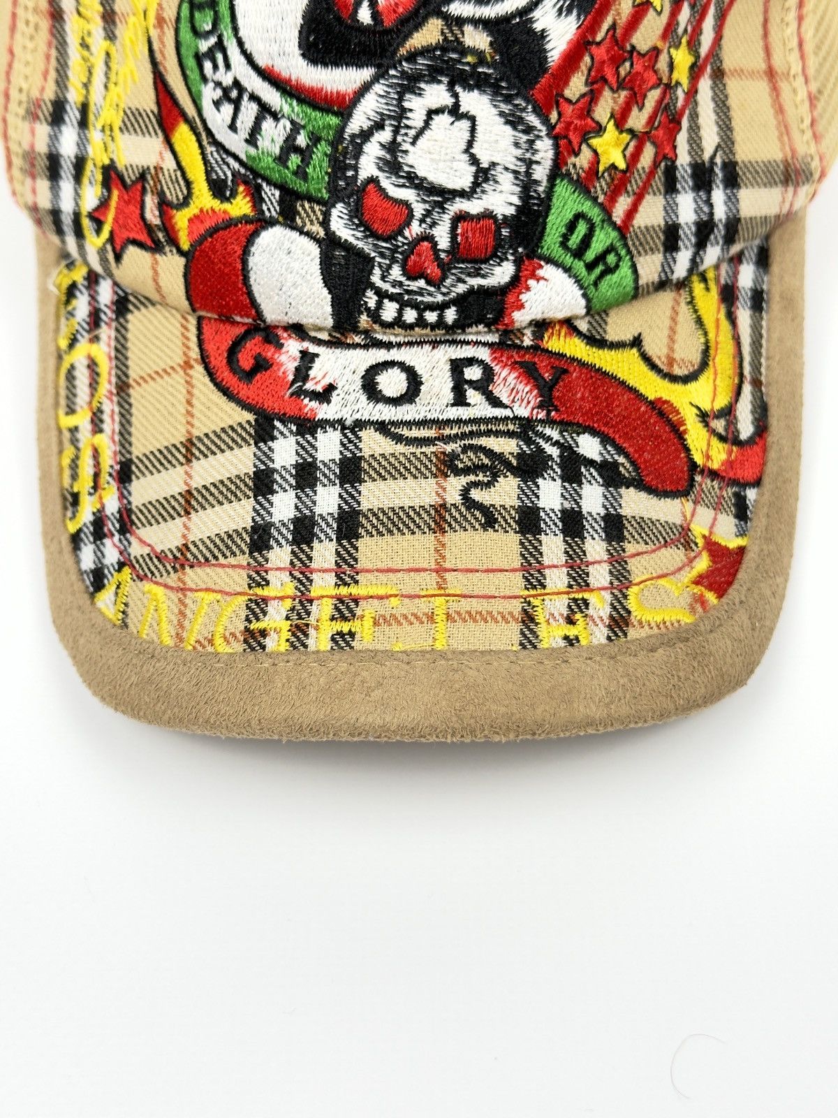 Ed Hardy 🔥 Don Ed Hardy Christian Audigier Hat Cap Burberry Print Size ONE SIZE - 4 Thumbnail