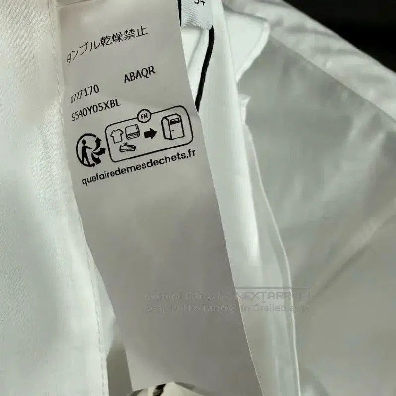 Loewe Loewe Winter White Cotton Logo Shirt . Size S / US 4 / IT 40 - 5 Thumbnail