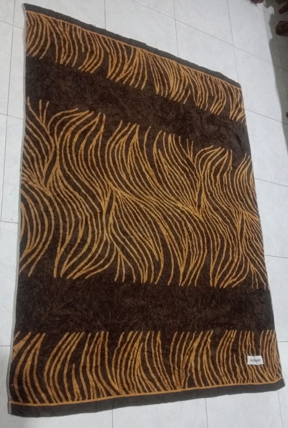 Yves Saint Laurent YvesSaintLaurent Tiger Stripe Blanket 120cm X 160cm Size ONE SIZE - 1 Thumbnail
