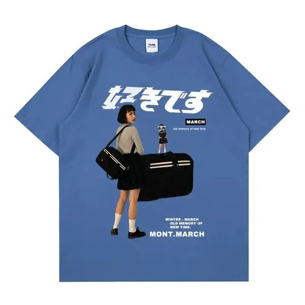 Designer Manami x Hatsu #20 Girl Japanese Kanji Print Size US L / EU 52-54 / 3 - 5 Thumbnail