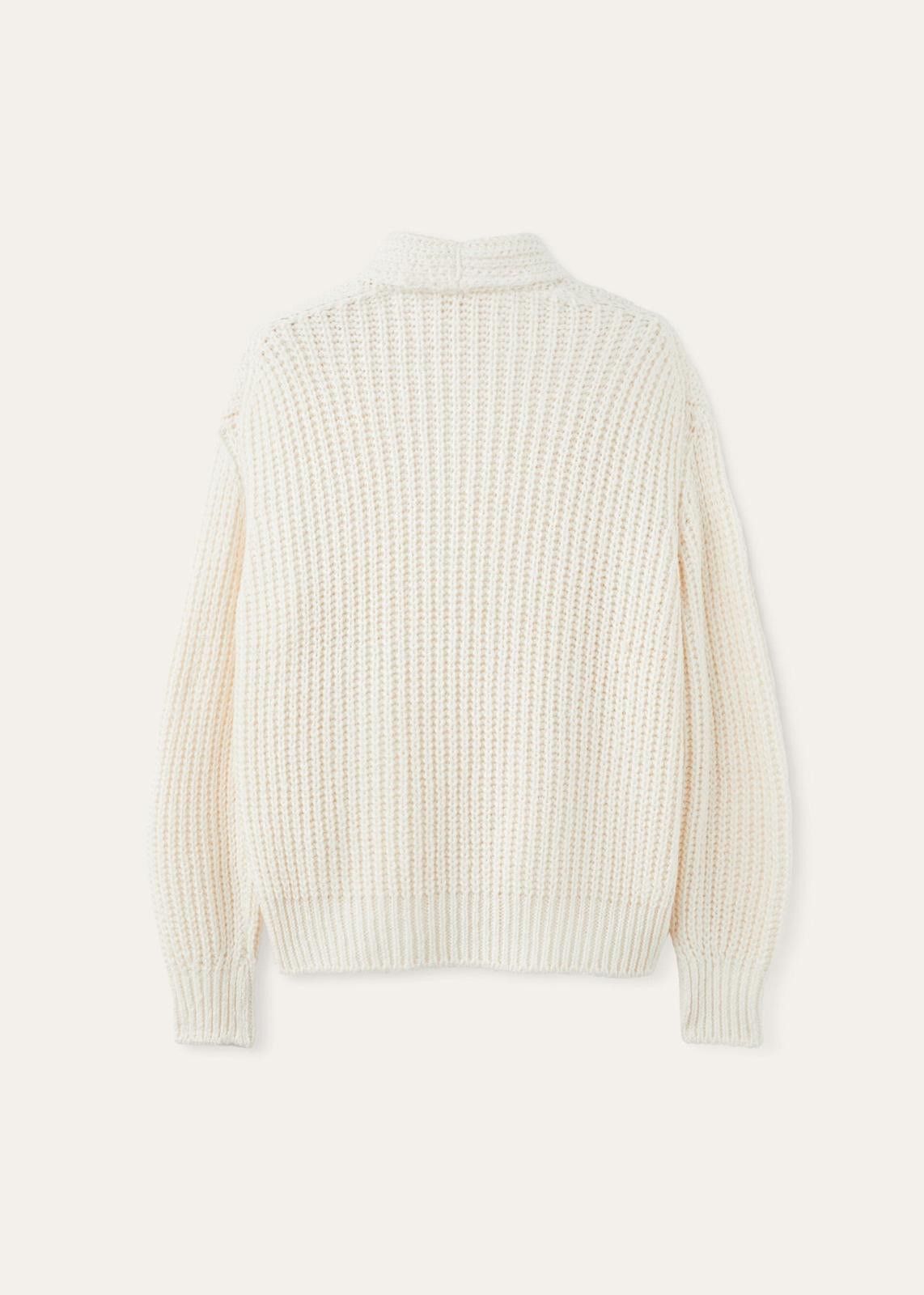 Loro Piana o1srvl11e0425 FAN6403 Cocooning Cardigan in Cream Size L / US 10 / IT 46 - 2 Thumbnail