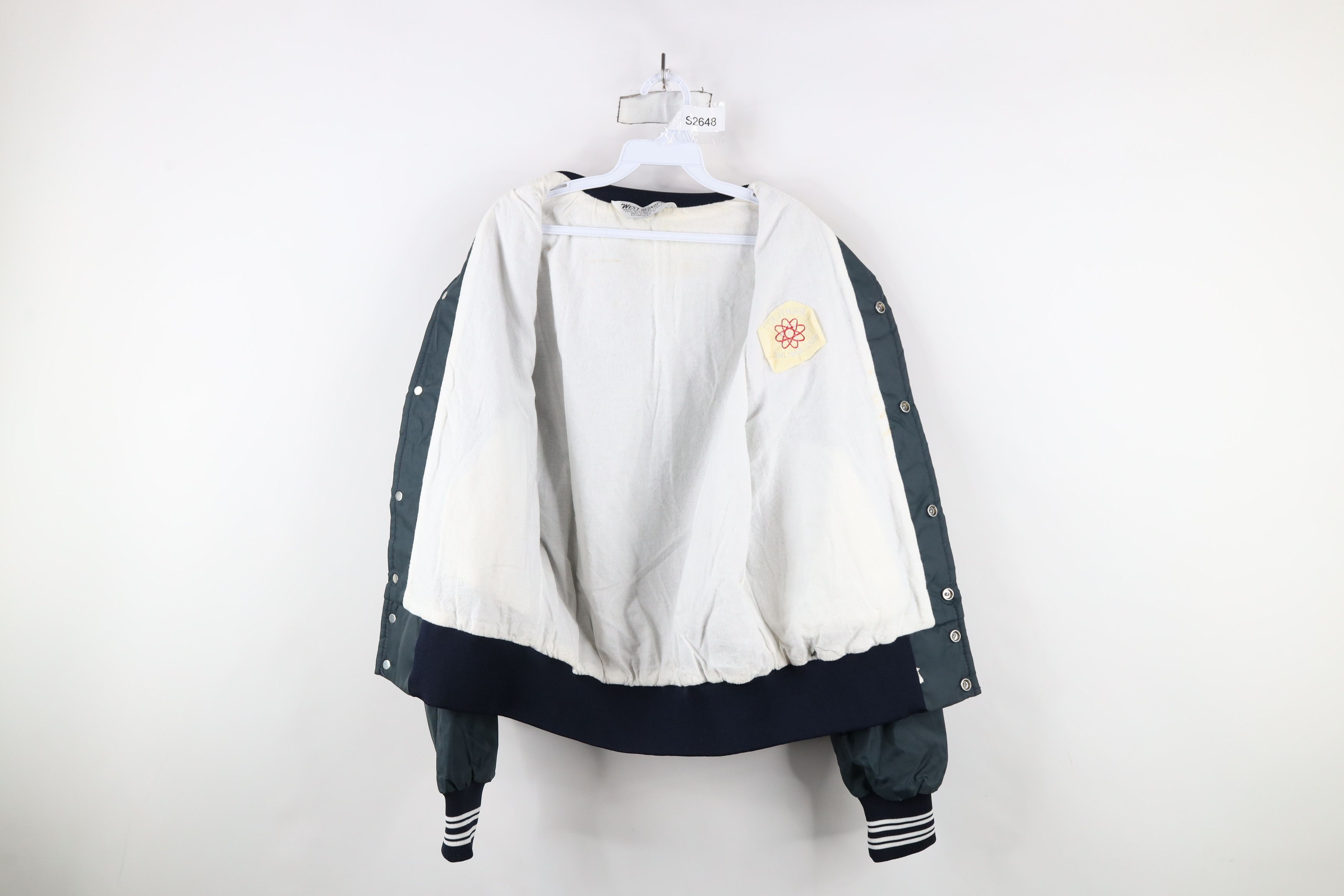 Vintage Vintage 80s 90s Bartlett Nuclear Satin Bomber Jacket USA Size US M / EU 48-50 / 2 - 9 Thumbnail