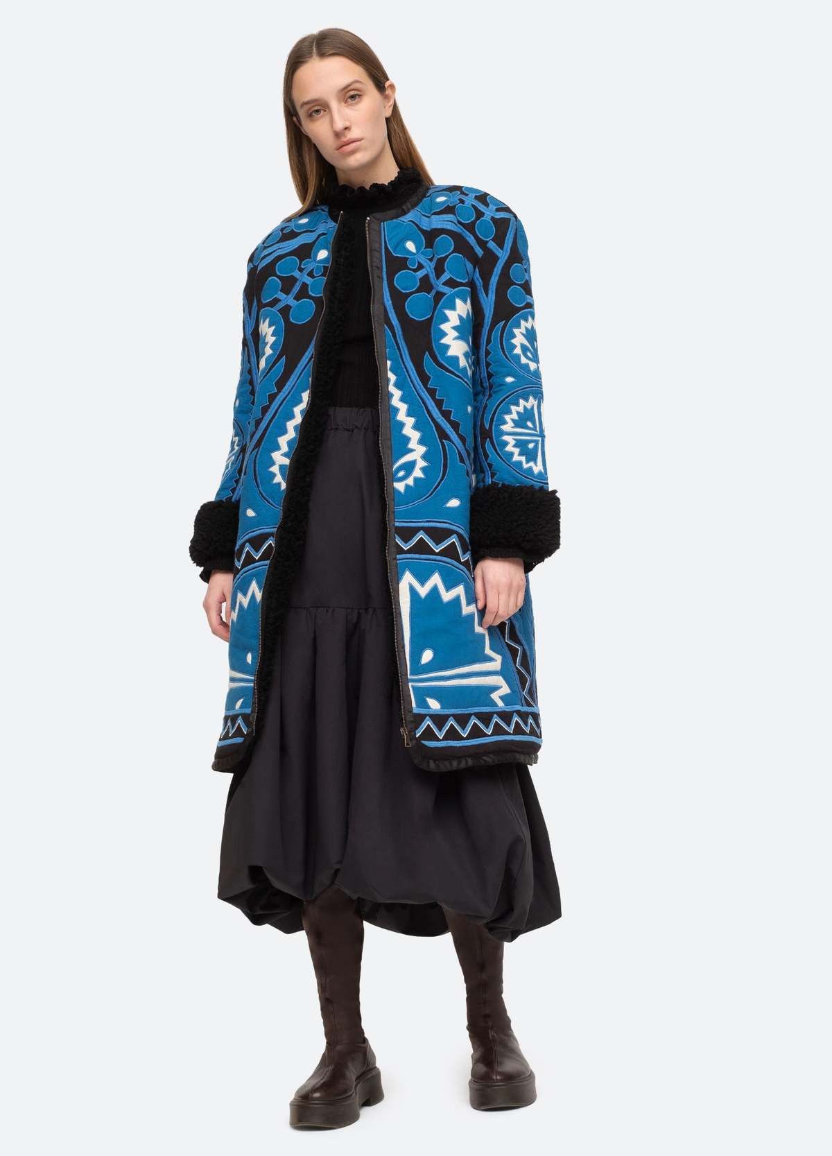 Sea New York Sea New York Gael Appliqué Coat NWT Size XS / US 0-2 / IT 36-38 - 5 Thumbnail