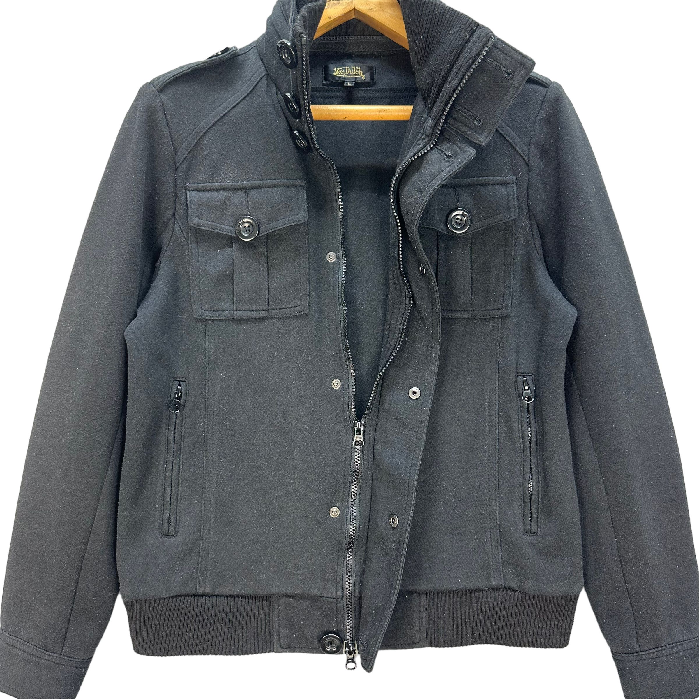 Von Dutch VON DUTCH WOOL JACKET #8460-010 Size L / US 10 / IT 46 - 6 Thumbnail