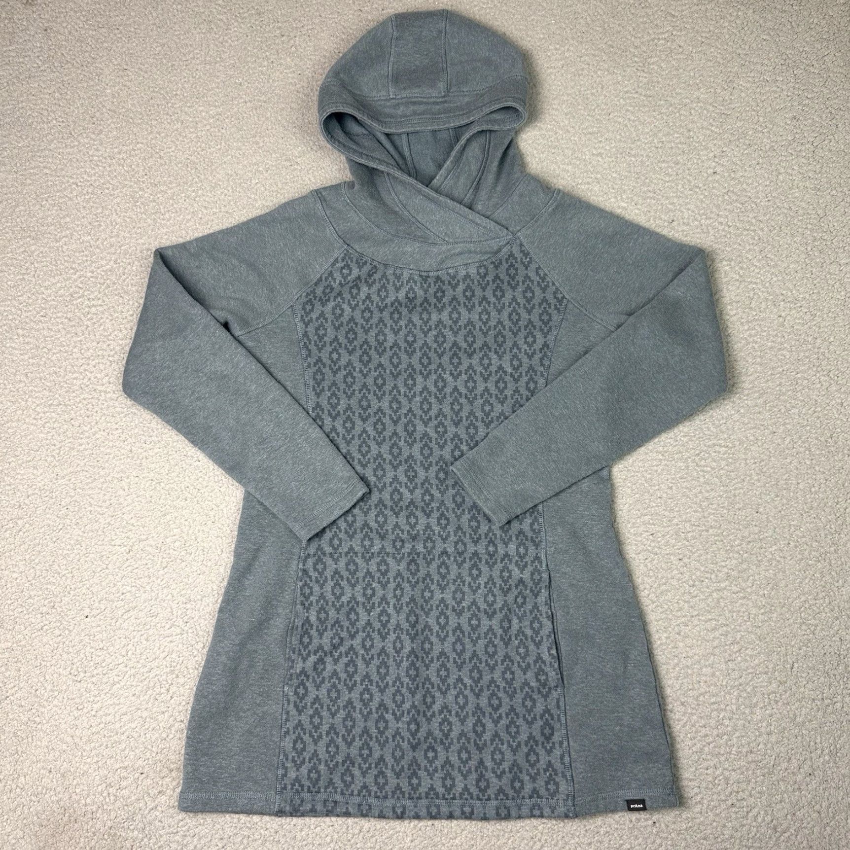 Prana prAna Hooded Sweater Womens M Blue Long Sleeve Pocket Knit Tunic Casual M Size M / US 6-8 / IT 42-44 - 2 Thumbnail
