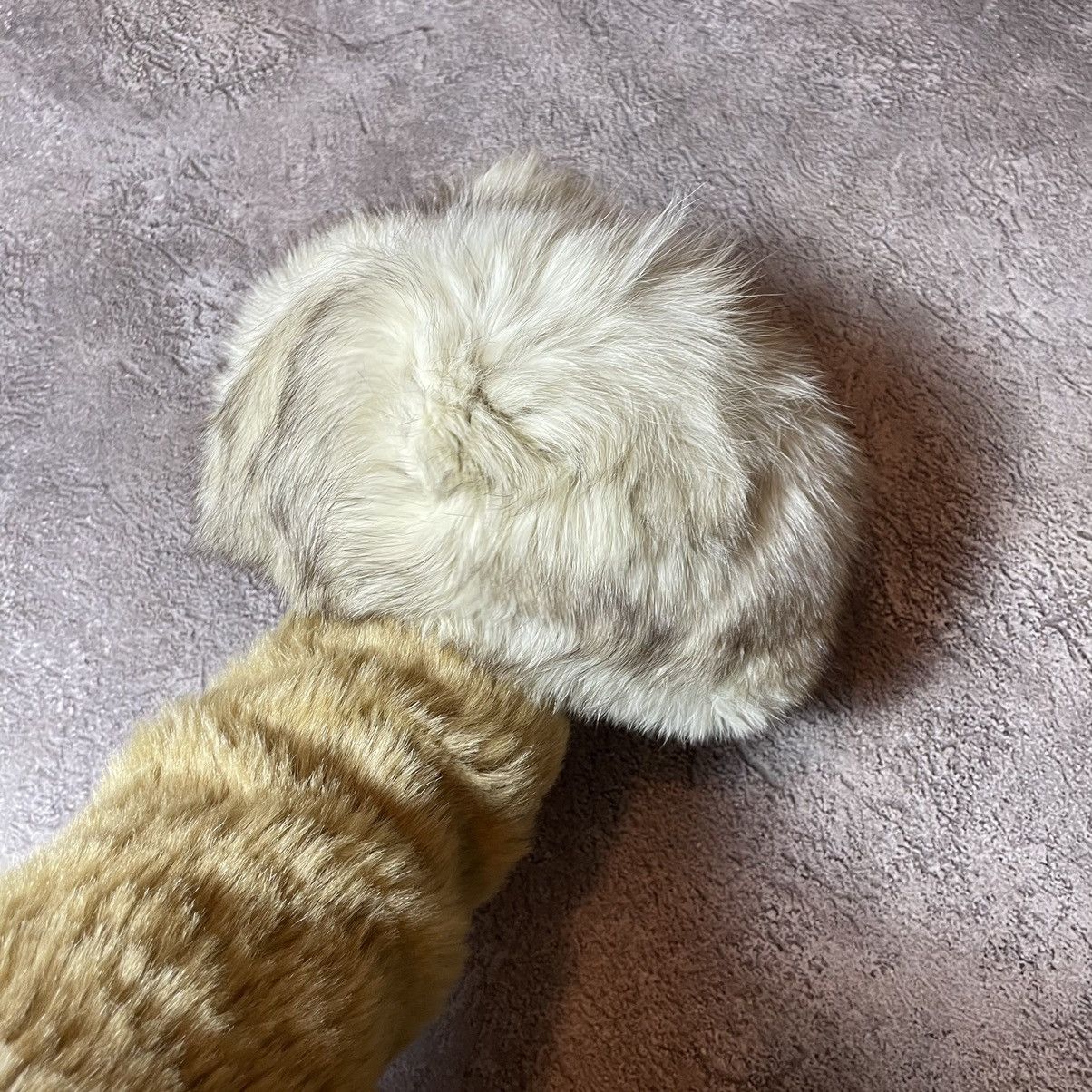Vintage Vintage 90s Mohair Beanie Fuzzy Knit Grunge Alt Ushanka OS Size ONE SIZE - 1 Thumbnail