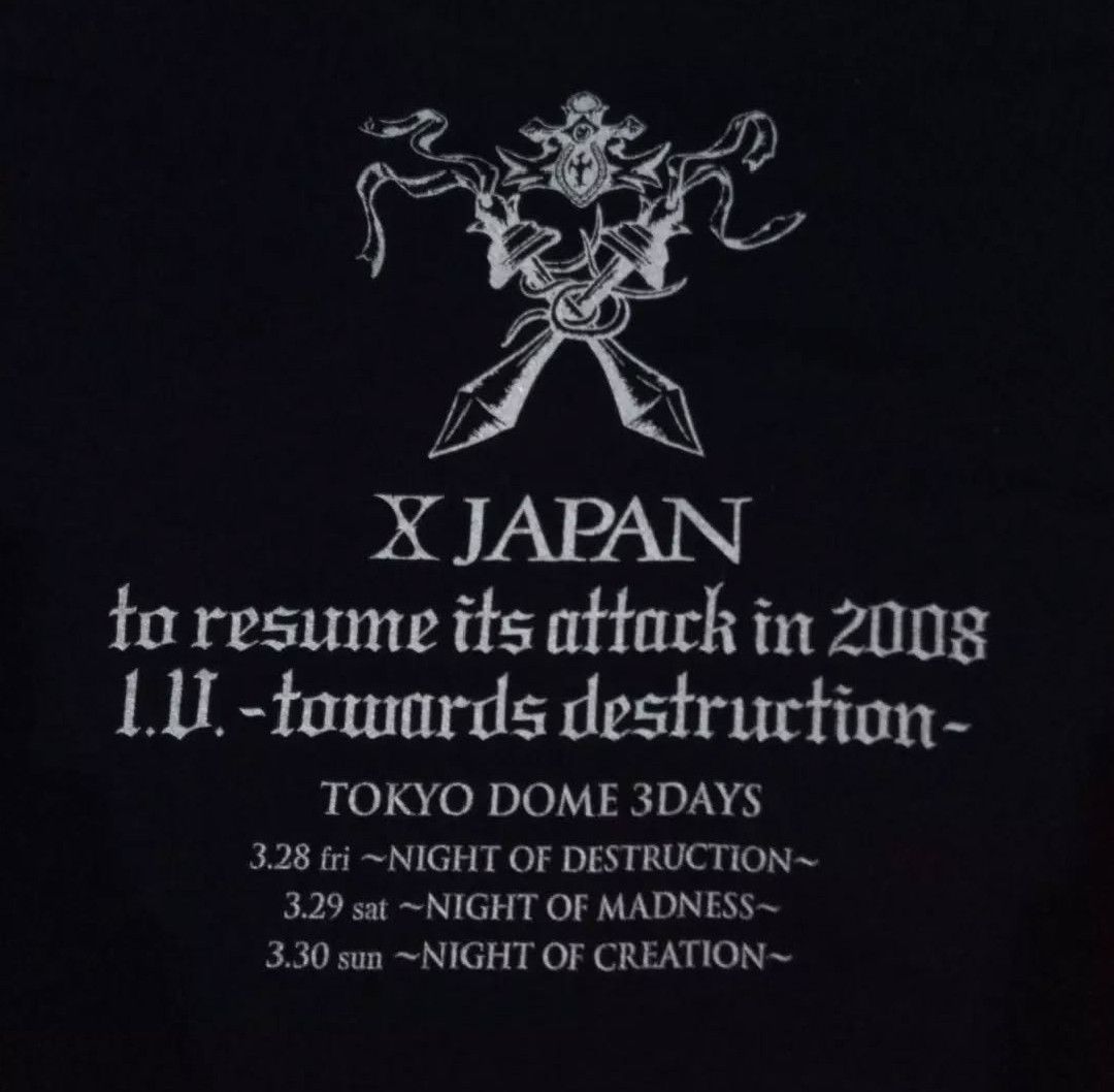 Band Tees × Japanese Brand × Vintage Vintage X japan Tour Size US L / EU 52-54 / 3 - 8 Thumbnail