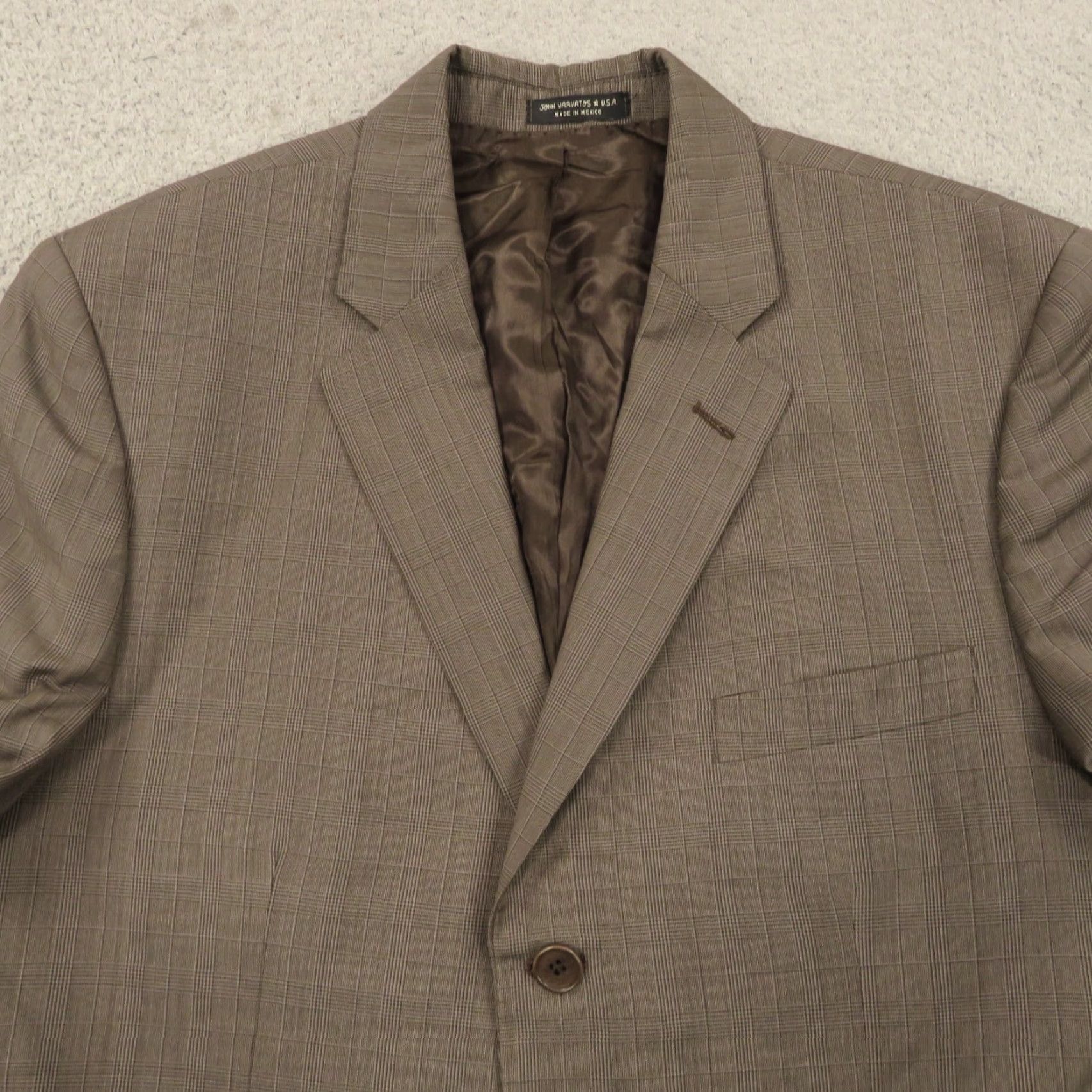 John Varvatos VINTAGE John Varvatos Suit 42R Super 120s Worsted Wool Glencheck Jacket 34x30 Trousers Size US 42 / EU 58 - 5 Thumbnail