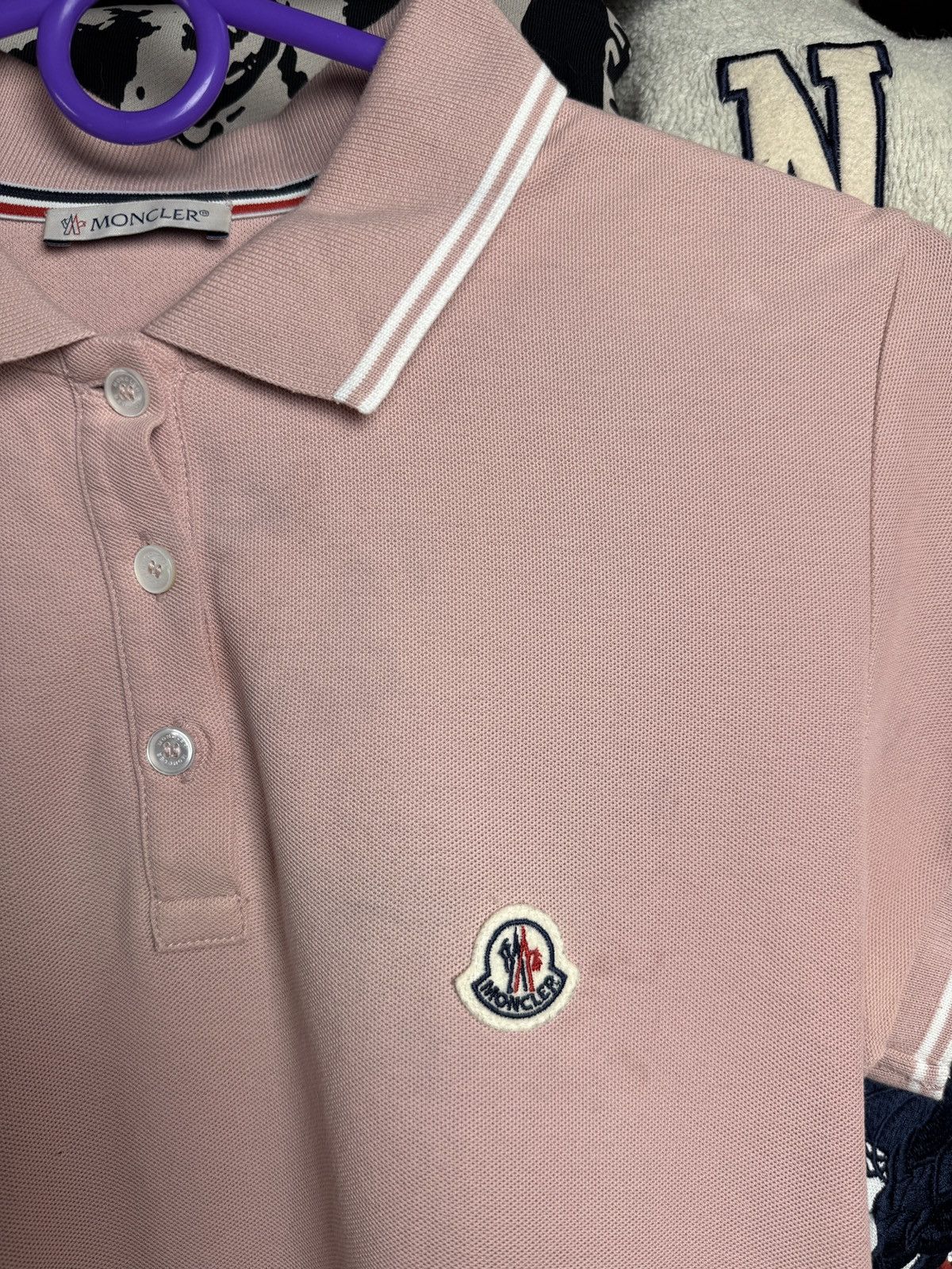 Designer Moncler Polo Tee t-shirt logo Very Rare Size M / US 6-8 / IT 42-44 - 9 Thumbnail