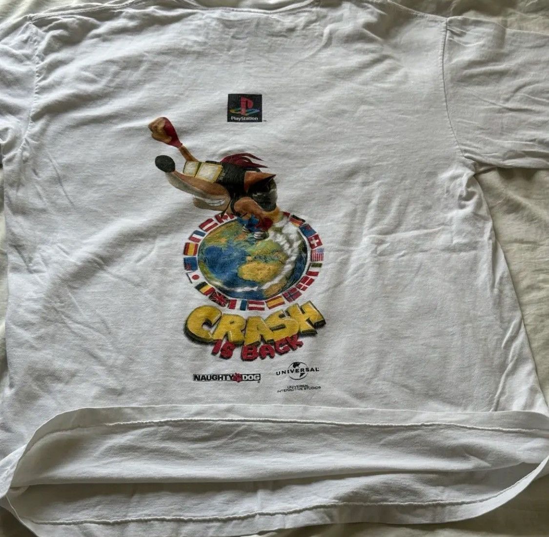 Vintage good condition! crash badicoot T-shirt 90's vintage Size US L / EU 52-54 / 3 - 5 Thumbnail
