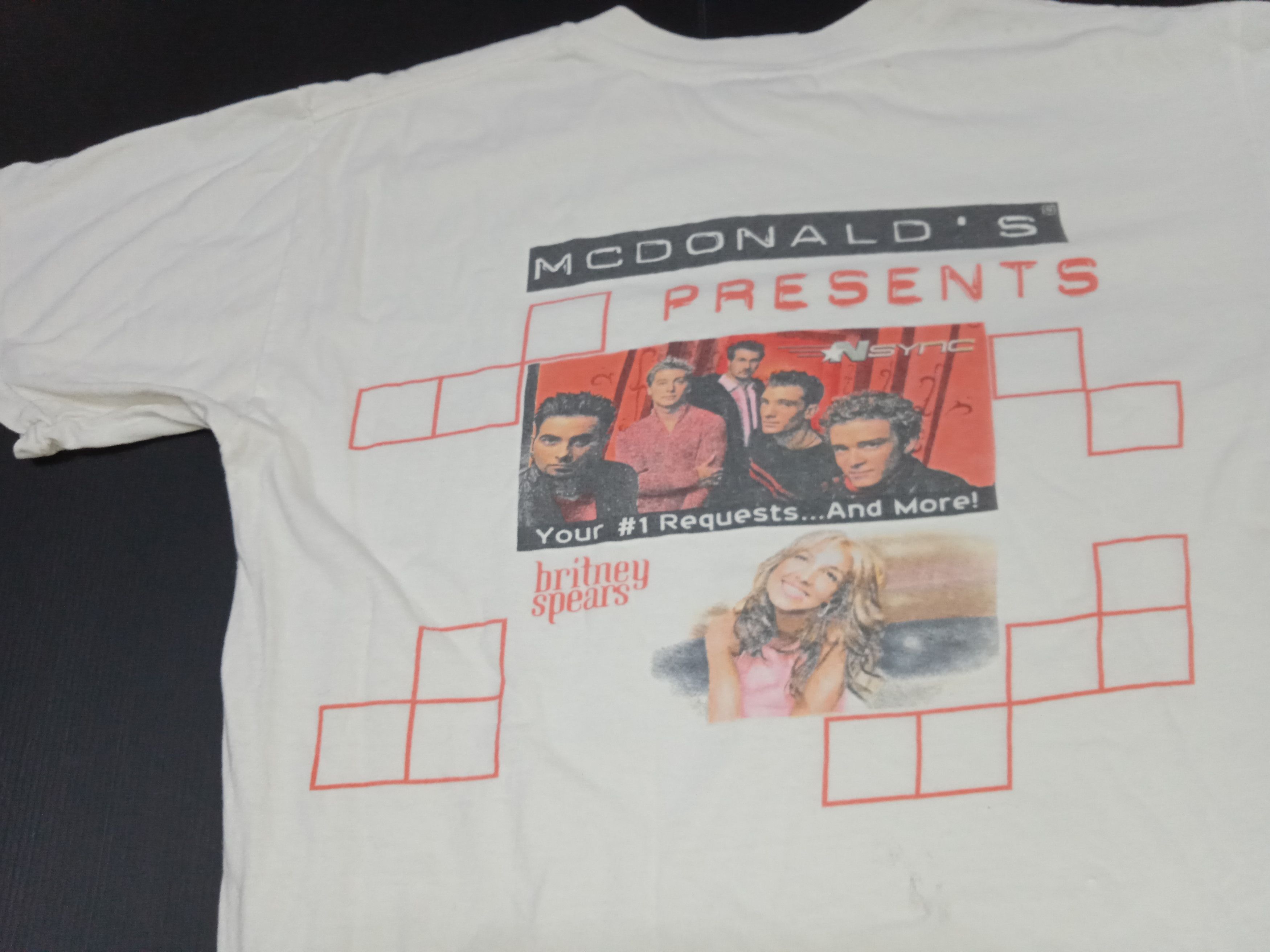 Vintage Vintage McDonald's NSYNC Britney Spears T Shirt Size US M / EU 48-50 / 2 - 3 Thumbnail