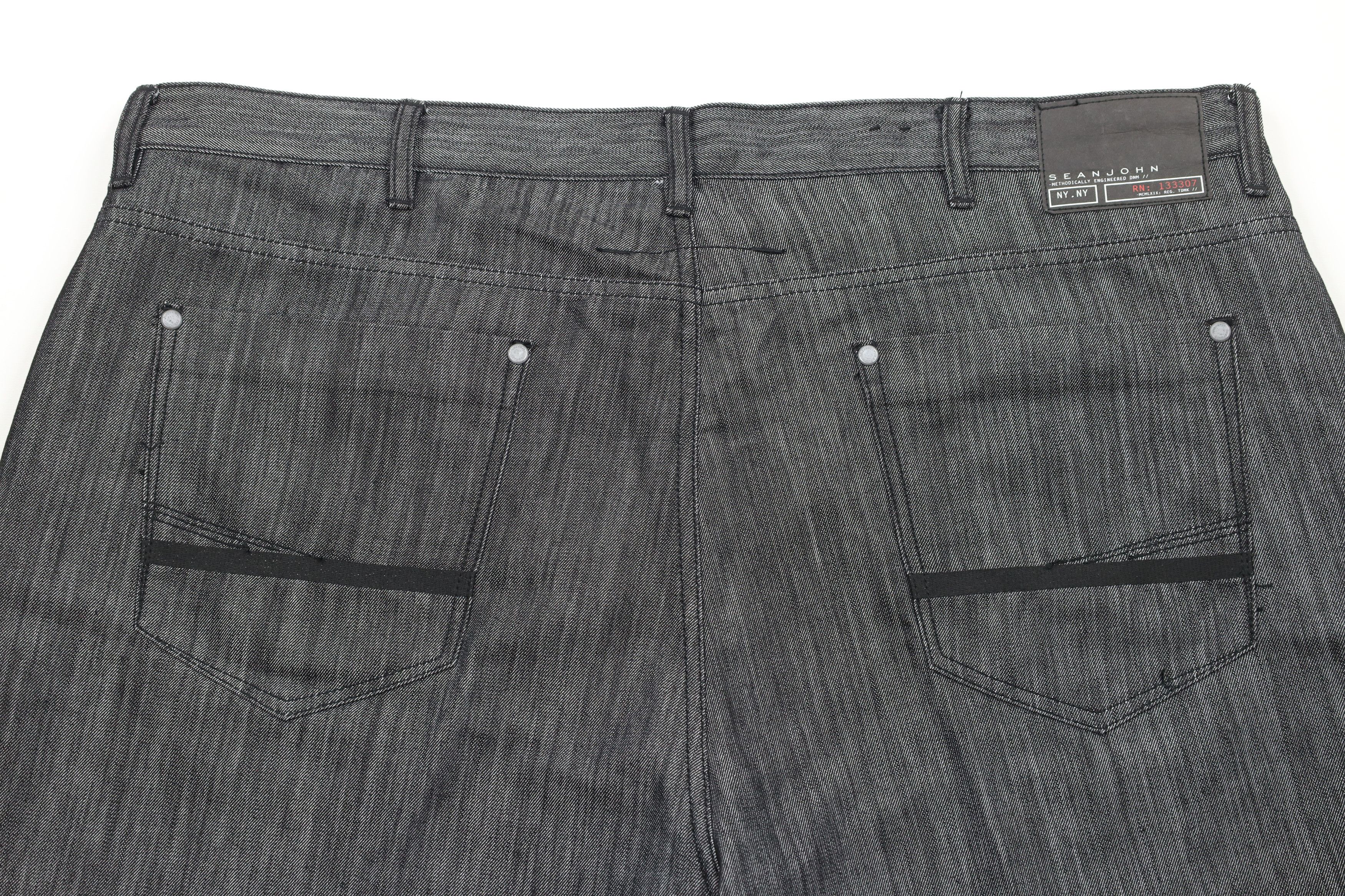 Sean John × Vintage Vintage Sean John Fit Hip Hop Denim Jean Shorts Jorts Black Size US 44 / EU 60 - 8 Thumbnail