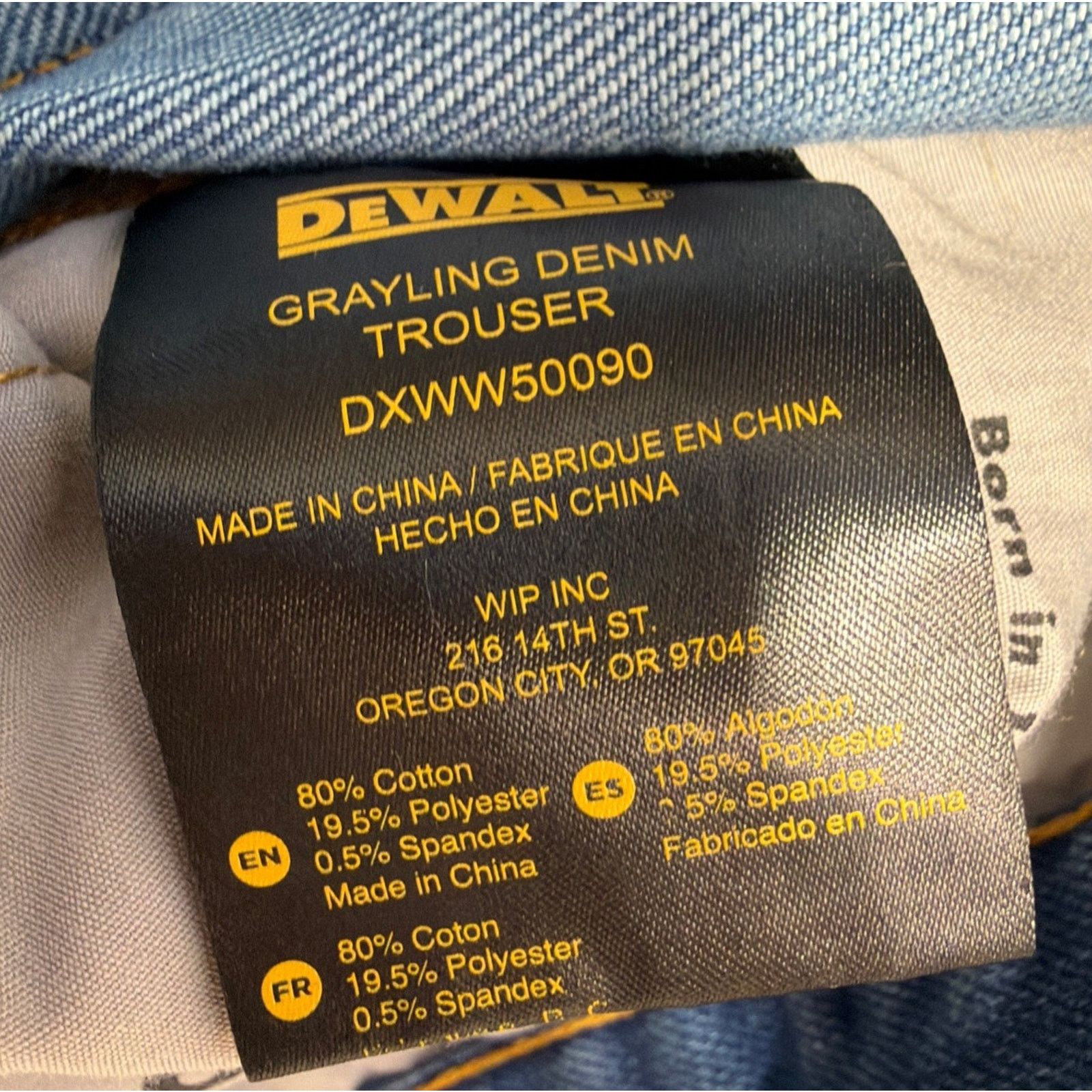 Other Dewalt Grayling Denim Jeans/Pants 44x33 Workwear New Size US 44 / EU 60 - 5 Thumbnail