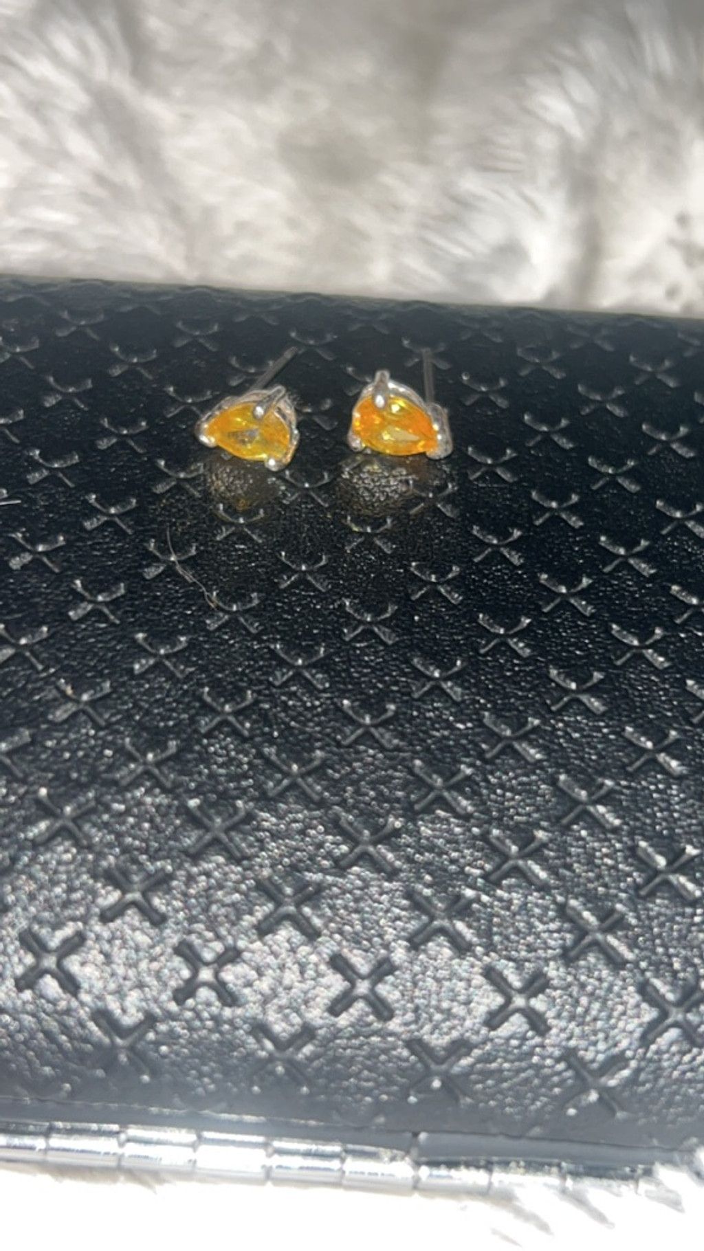 The Unbranded Brand Women's Unbranded Yellow Pear Cut Stud Earrings One Size Size ONE SIZE - 3 Thumbnail