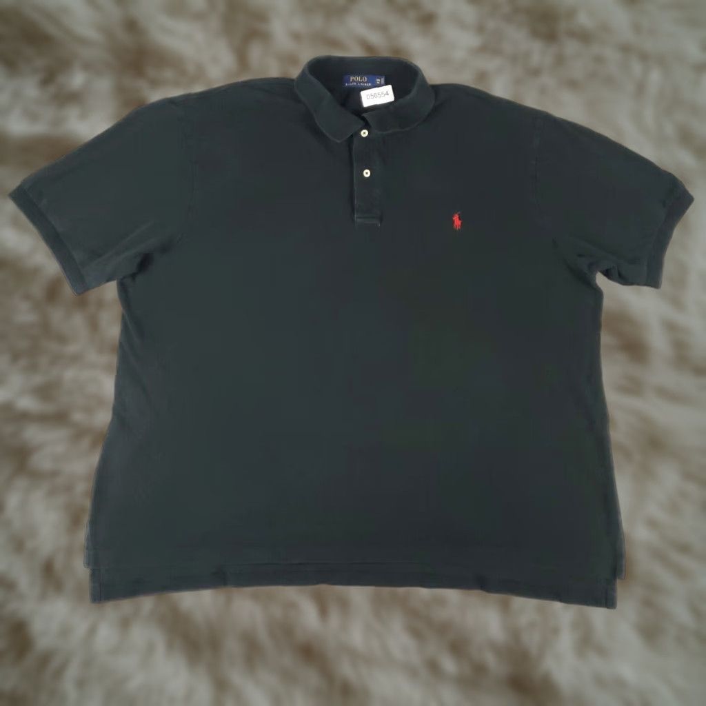 Ralph Lauren Ralph Lauren Polo Shirt Mens Big 3X Black Cotton Polo Shirt Polo Black 3X Big & Tall Mens Golf Casual Short Sleeve Polo Size US XXL / EU 58 / 5 - 1 Thumbnail