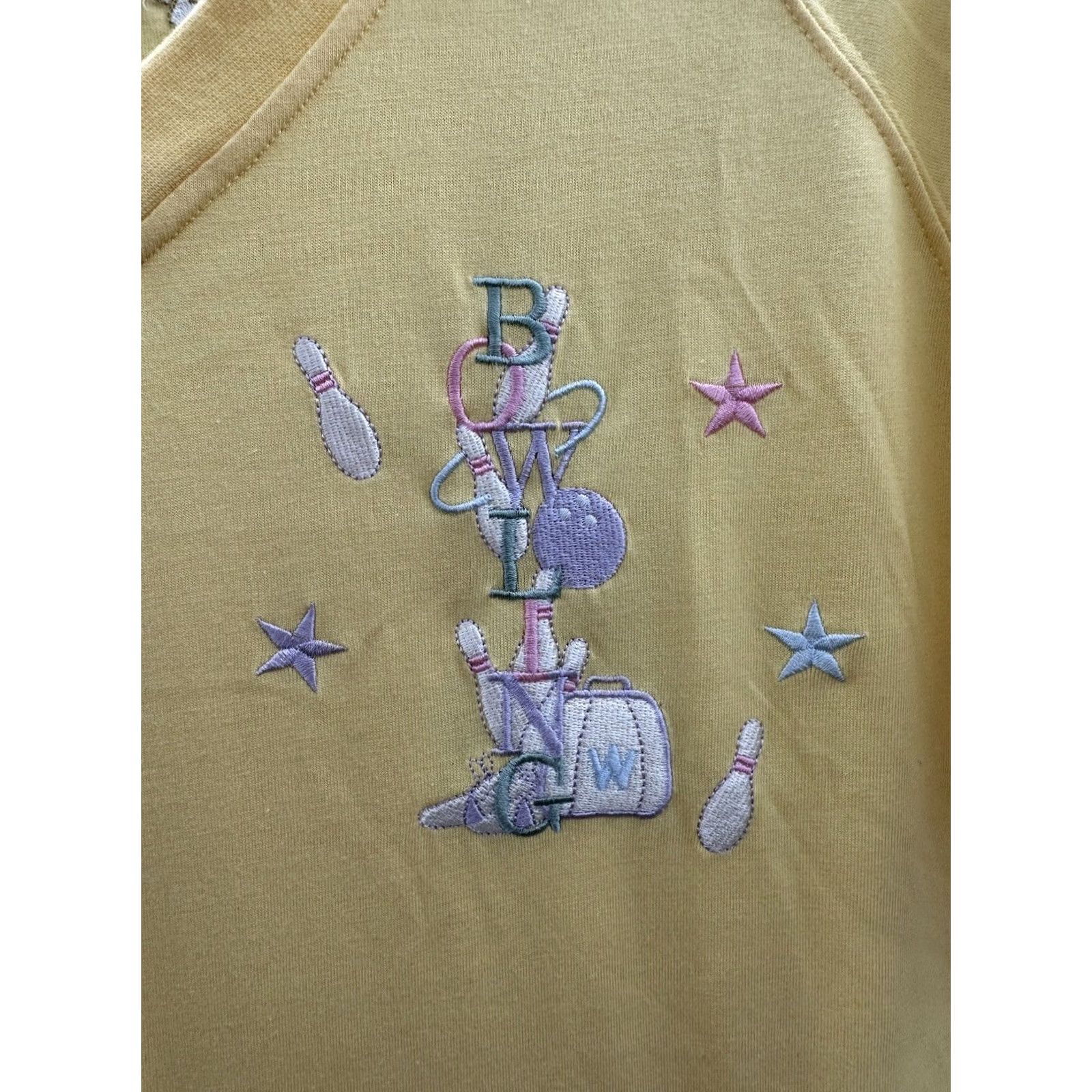 Vintage Womens USBC Shirt Short Sleeve Polo Yellow Embroidered Size Small Shirt Mens? Size S / US 4 / IT 40 - 4 Thumbnail