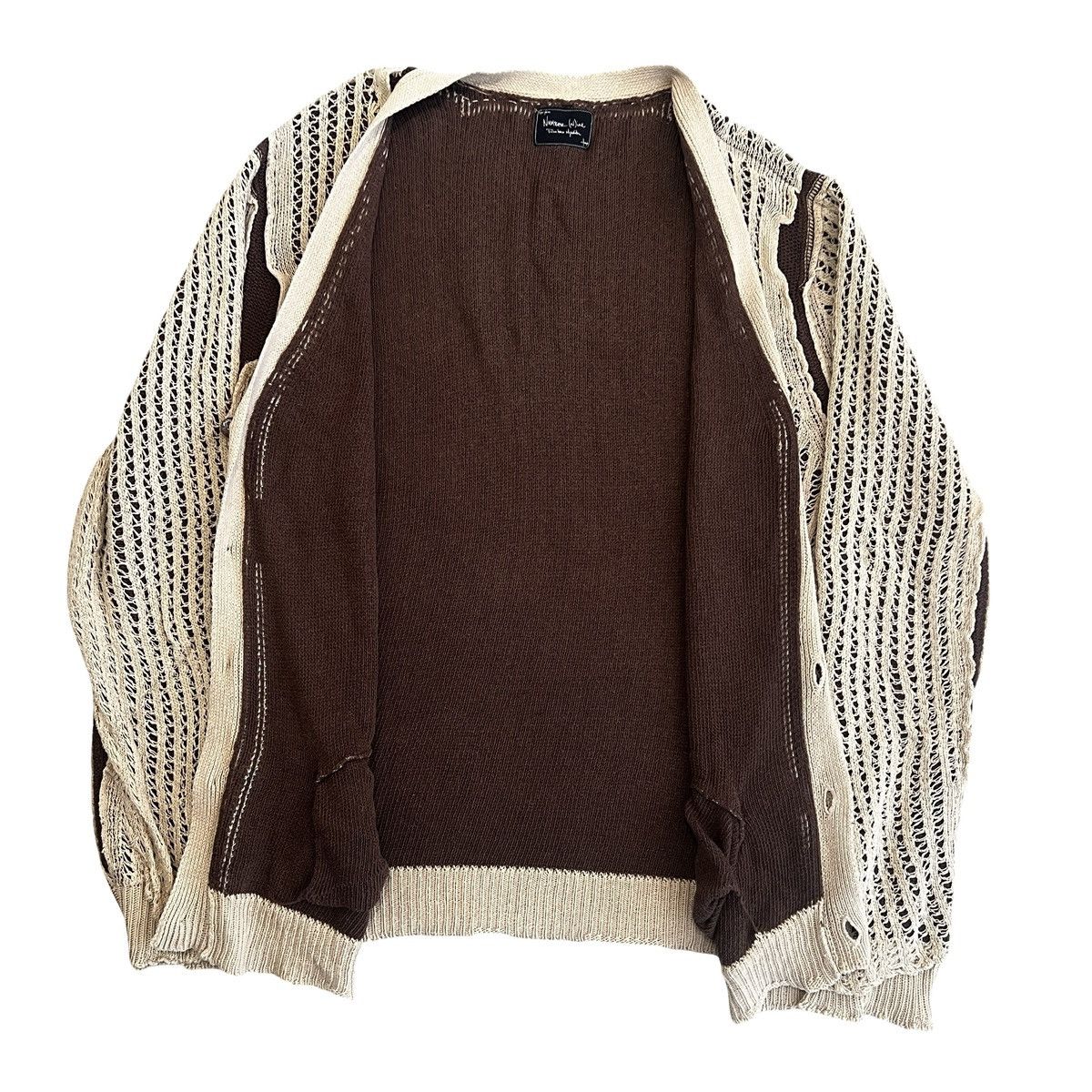 Number (N)ine NUMBER (N)INE 2003SS "TOUCH ME I'M SICK" GRUNGE CARDIGAN Size US XL / EU 56 / 4 - 4 Thumbnail