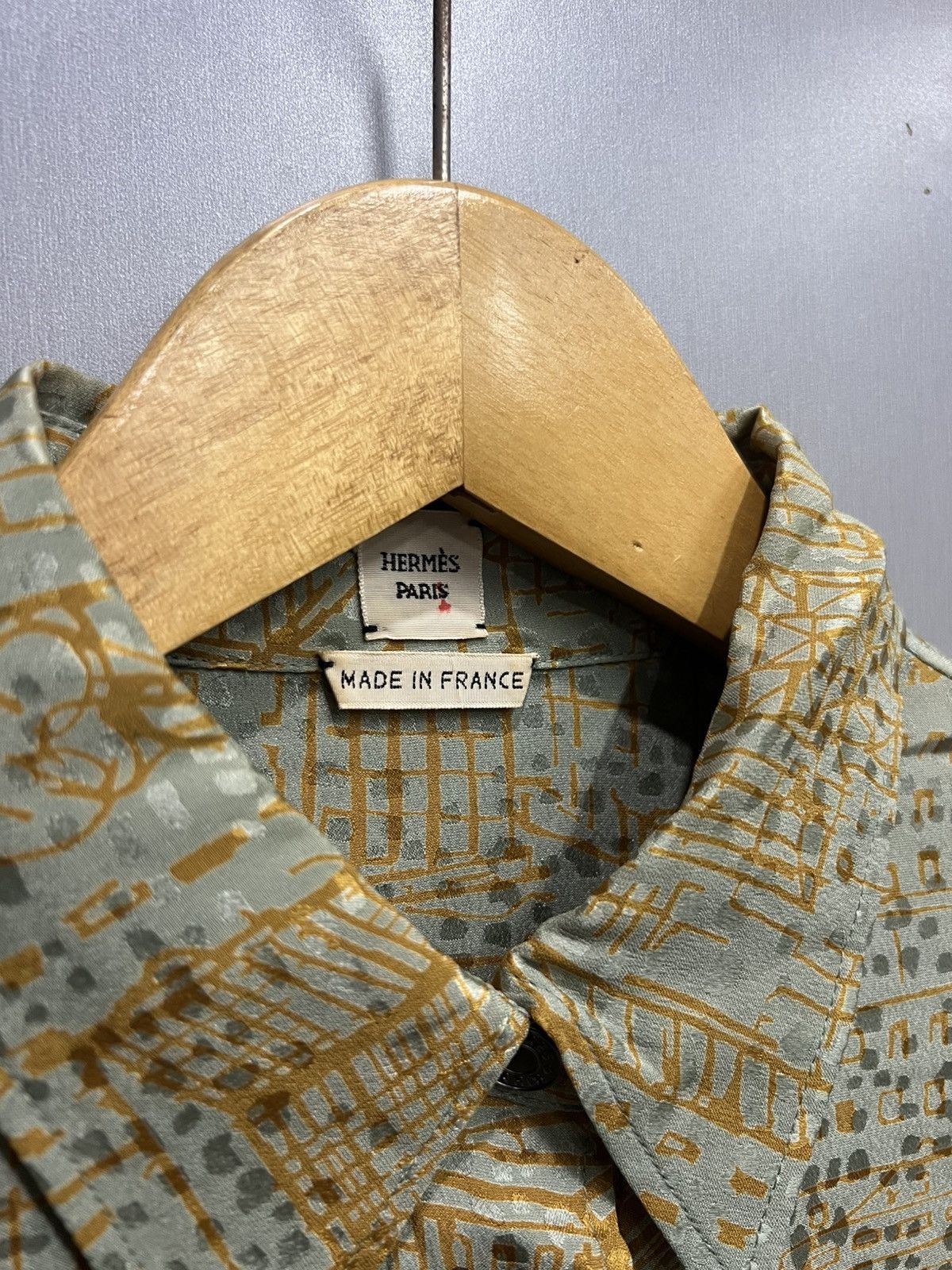 Hermes Hermes Martin Margiela Era Printed Silk Shirt Size US M / EU 48-50 / 2 - 5 Thumbnail