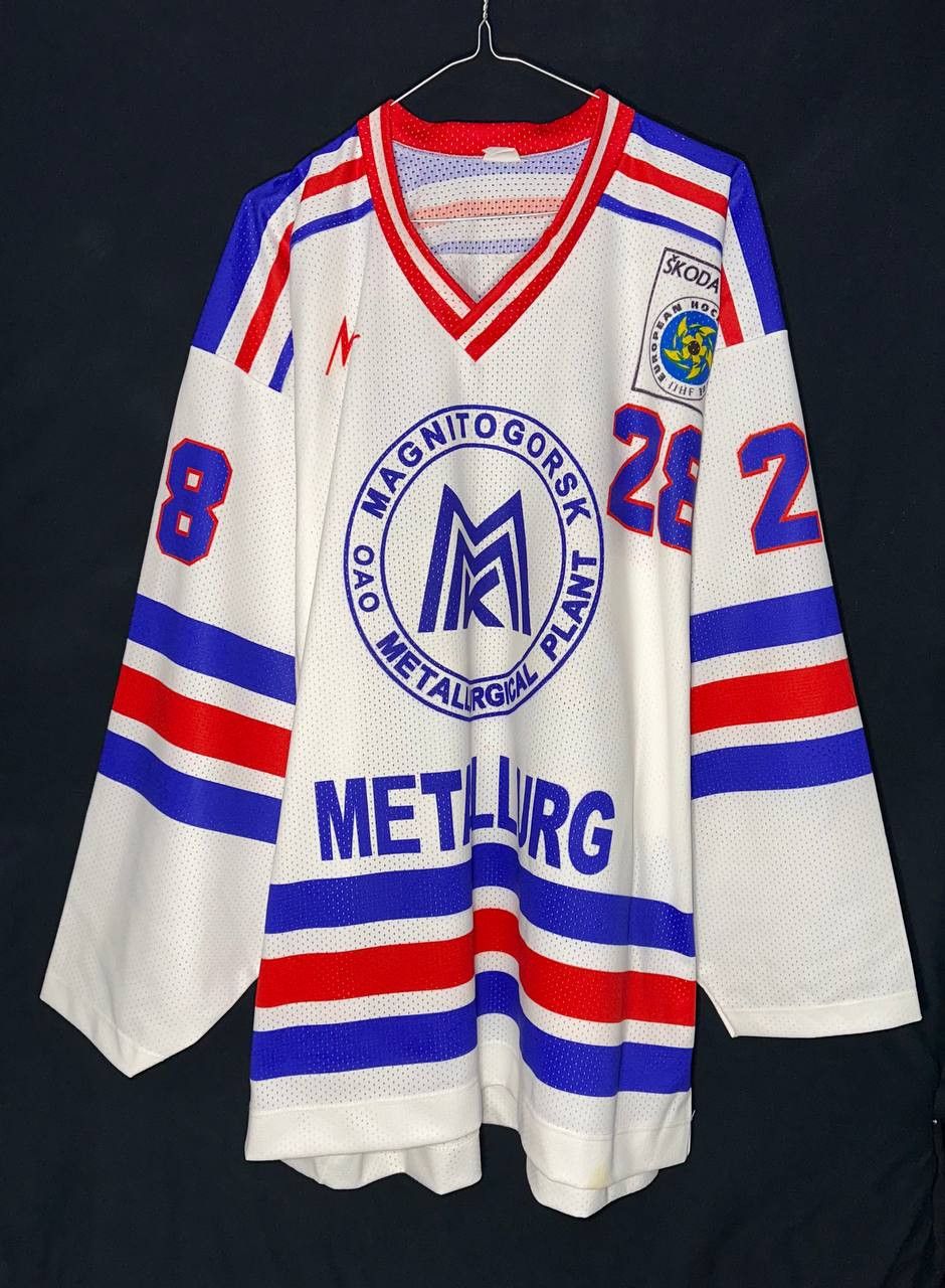 NHL KHL EHL Metallurg Magnitogorsk GLOVATSKI Ice Hockey Jersey Size US XL / EU 56 / 4 - 3 Thumbnail