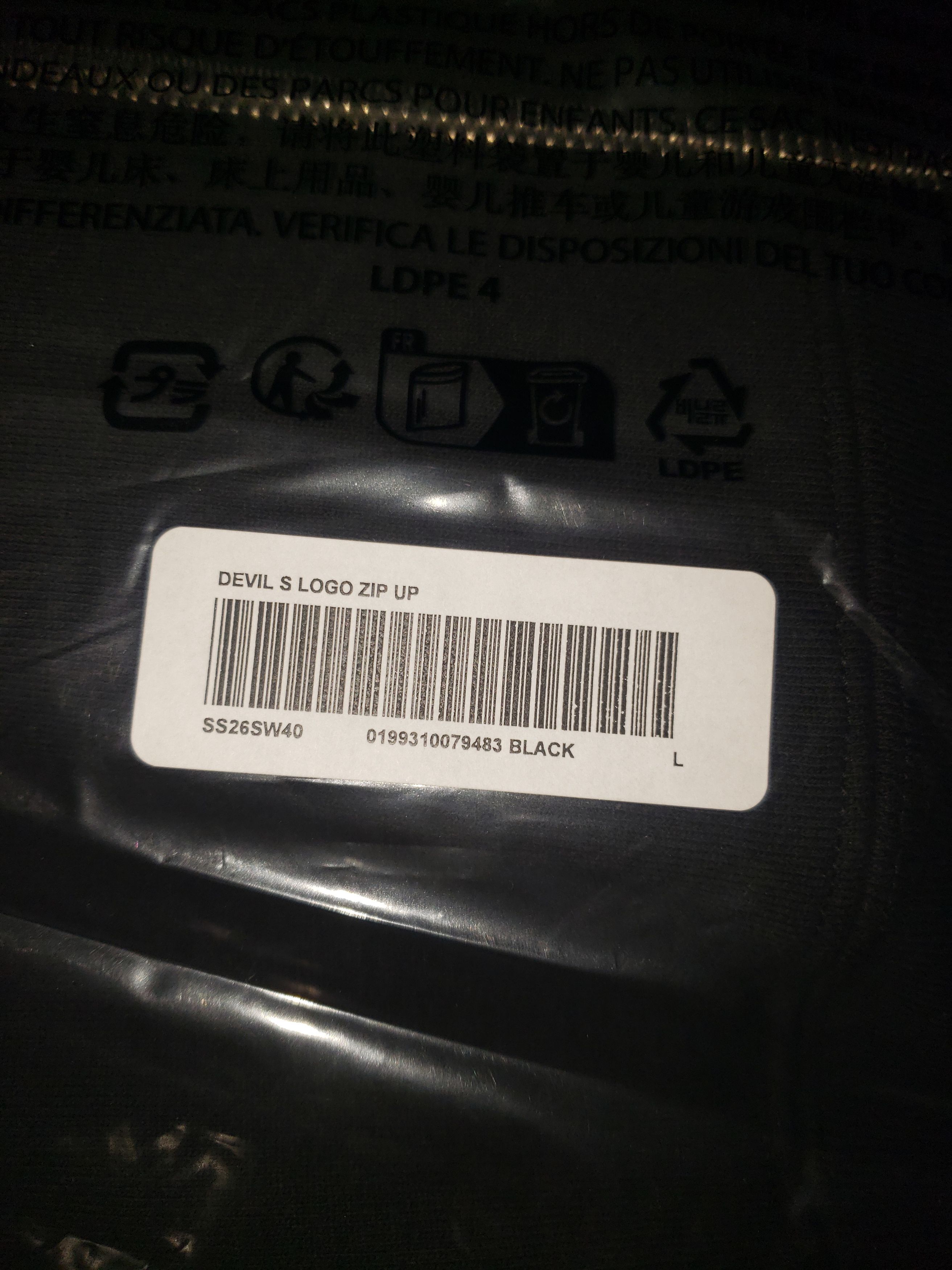 Supreme Supreme Devil S Logo Zip Up Hoodie Orange and Black Size US L / EU 52-54 / 3 - 2 Thumbnail