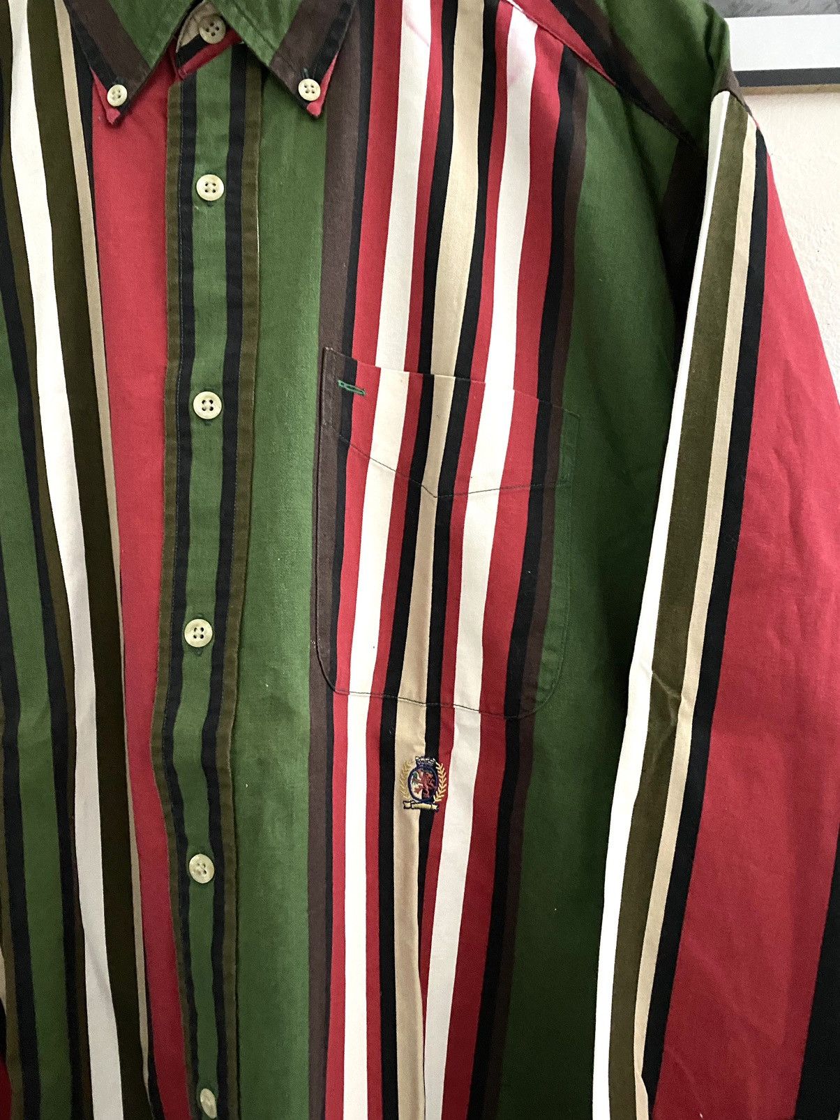 Tommy Hilfiger Vintage Tommy Hilfiger Multi Striped Shirt Size US L / EU 52-54 / 3 - 4 Thumbnail