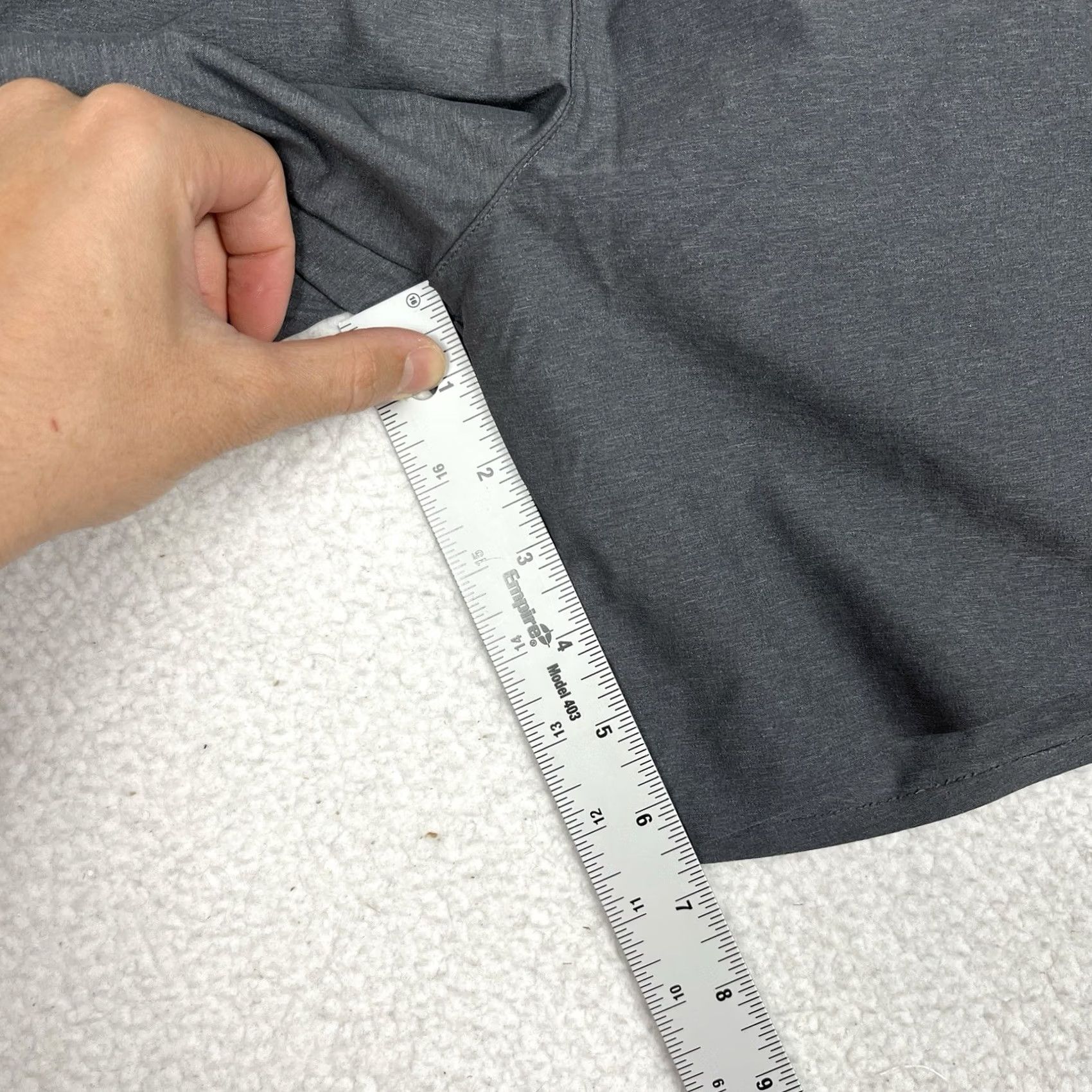 Vintage Greyson Mens L Grey Athletic Gym Training Running Lightweight Lined Shorts Size US 33 - 4 Thumbnail