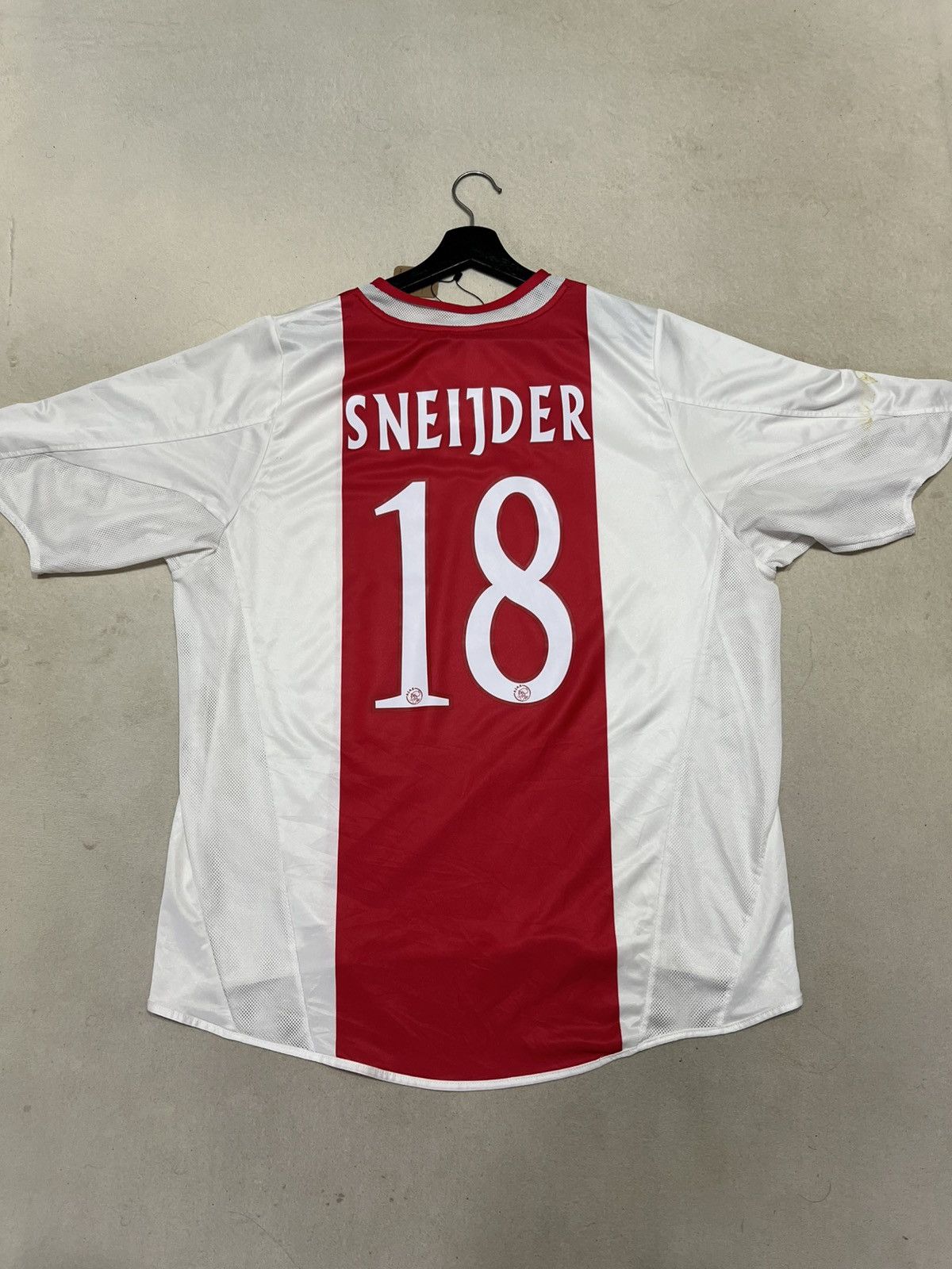 Adidas Ajax 2004 Adidas Home Jersey #Sneijder18 Size US XL / EU 56 / 4 - 5 Thumbnail