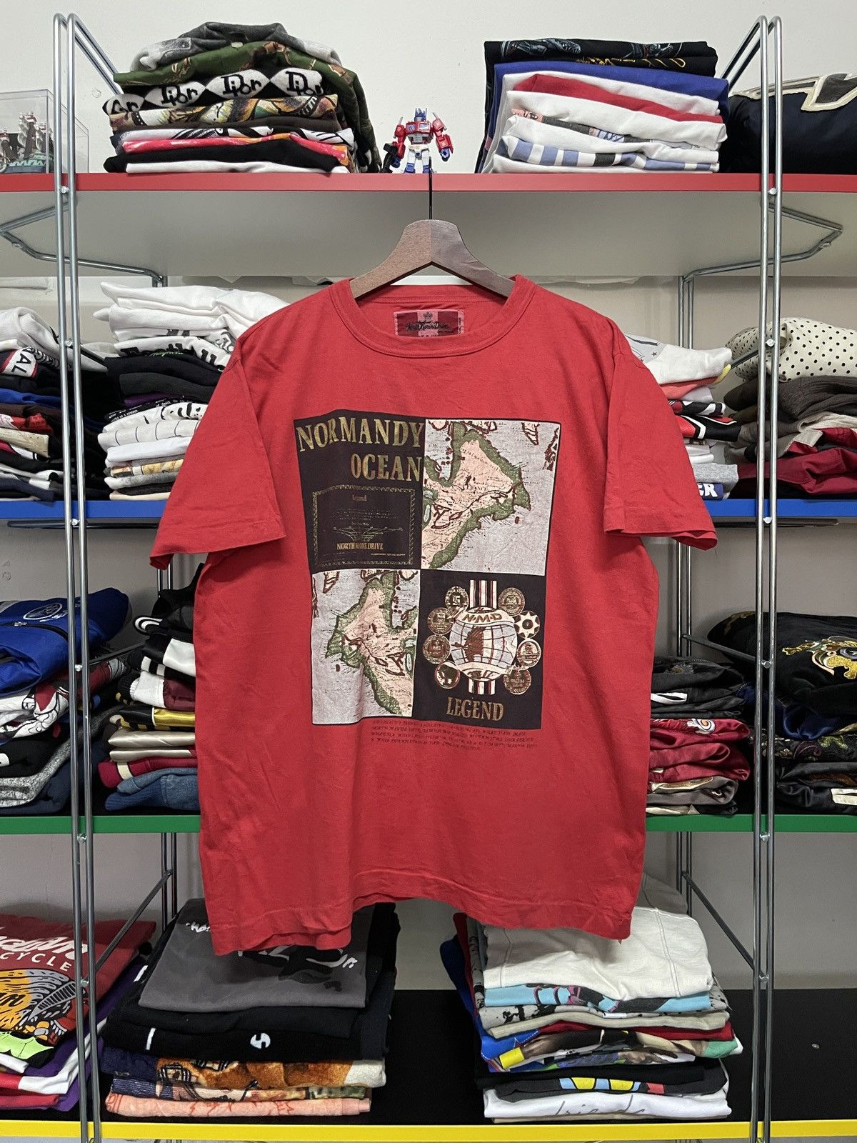 45rpm Vintage 80s 45RPM North Marine Drive Nautical Tee Size US L / EU 52-54 / 3 - 1 Thumbnail
