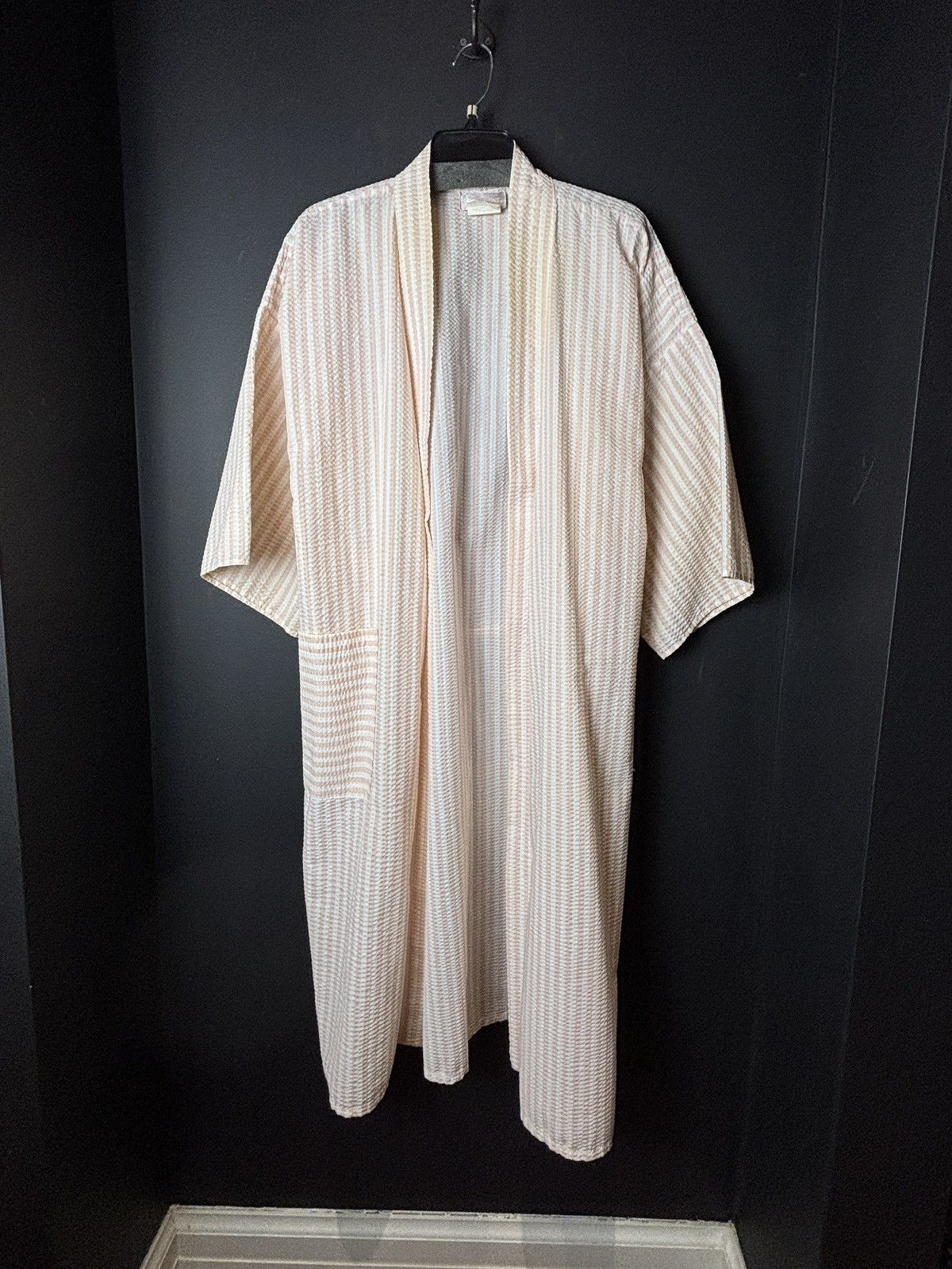 Sears Vintage Sears Robe Plisse Textured Pucker Striped Bath Sleep Size M / US 6-8 / IT 42-44 - 10 Thumbnail