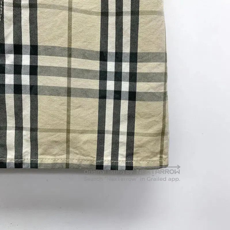Burberry Burberry Khaki Cotton Women's Skirt. Size 23" - 3 Thumbnail