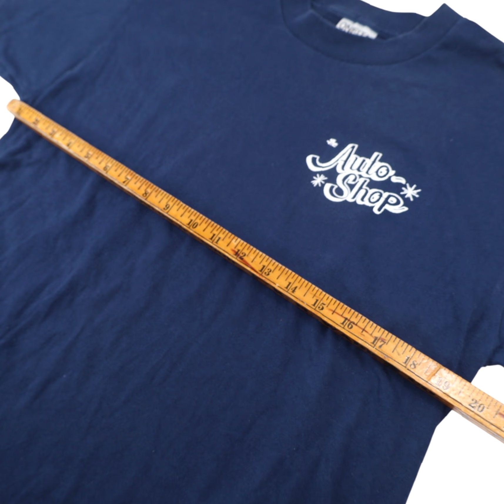 Vintage VINTAGE Auto Shop Mens Large Graphic T Shirt Blue Size US L / EU 52-54 / 3 - 7 Thumbnail