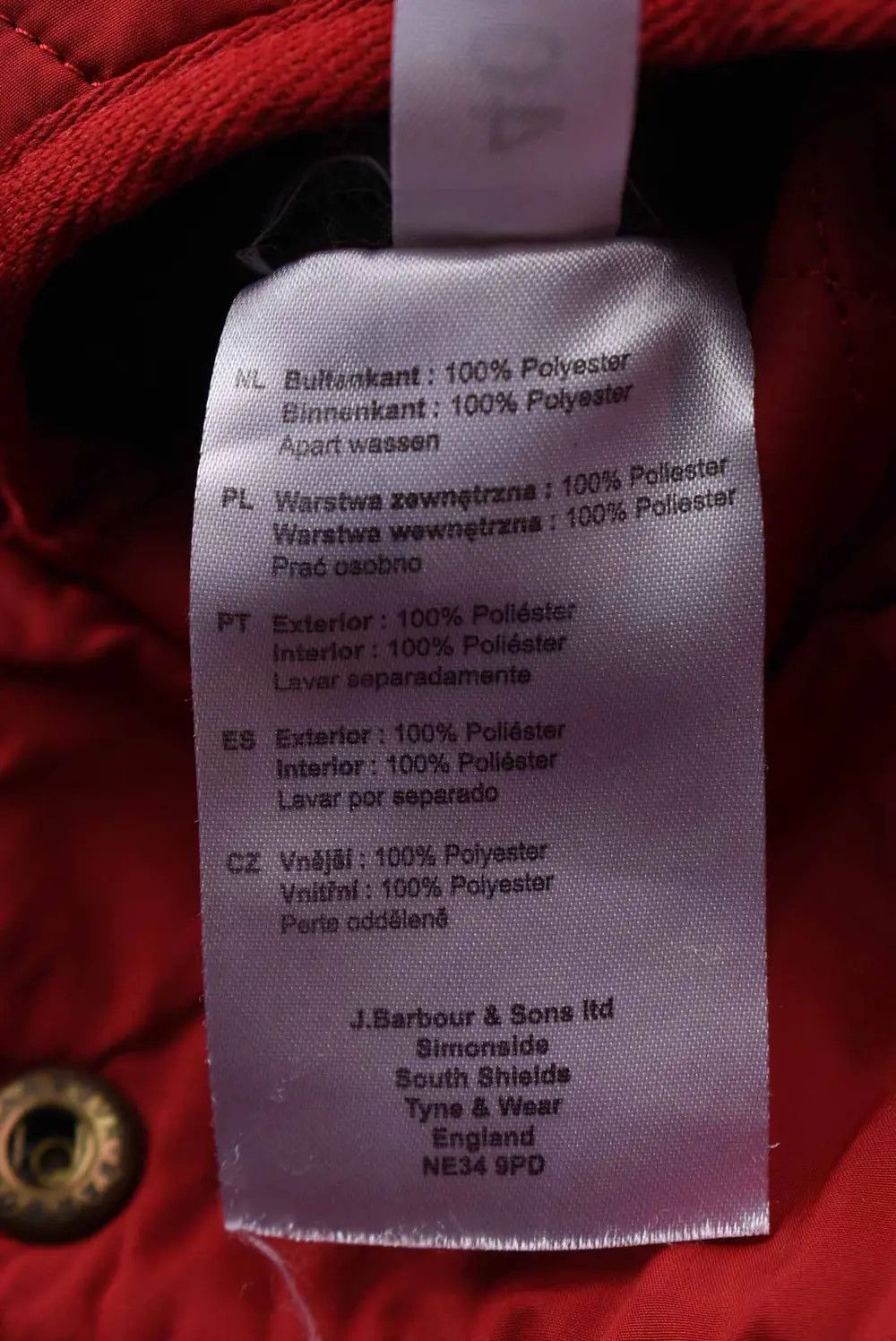 Barbour Women's Barbour International Quilted Jacket Red Size L Size L / US 10 / IT 46 - 7 Thumbnail
