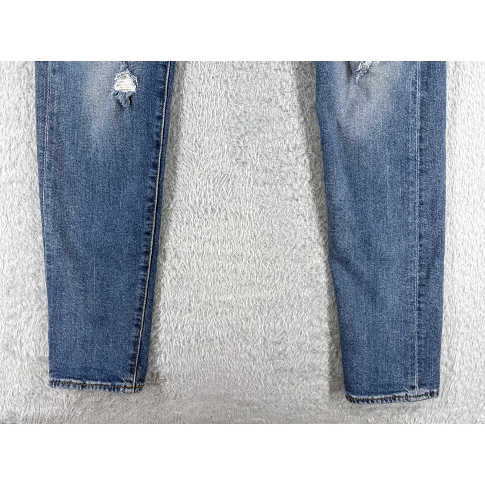 Levi's Levi's Jeans 512 Men Jeans Regular 33x32 Blue Denim Distressed Cotton 5-Pocket Skinny Vintage: No Adult Mens Size US 33 - 2 Thumbnail