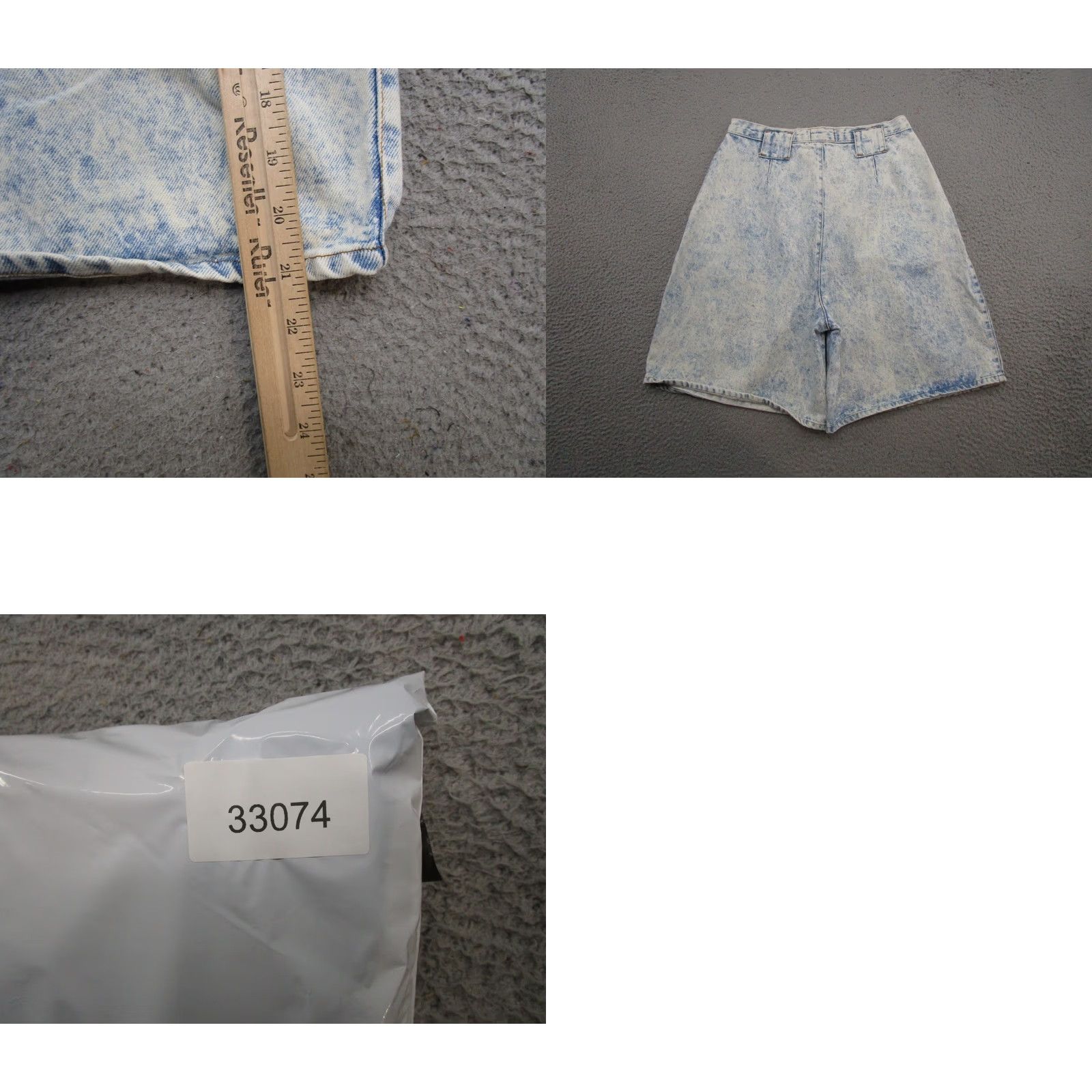 Vintage VINTAGE POWER Denim Light Wash High Waisted Mom Jean Shorts Size 12 Baggy Womens Summer 90s Bags Pockets Mens? Size 34" / US 12 / IT 48 - 8 Thumbnail