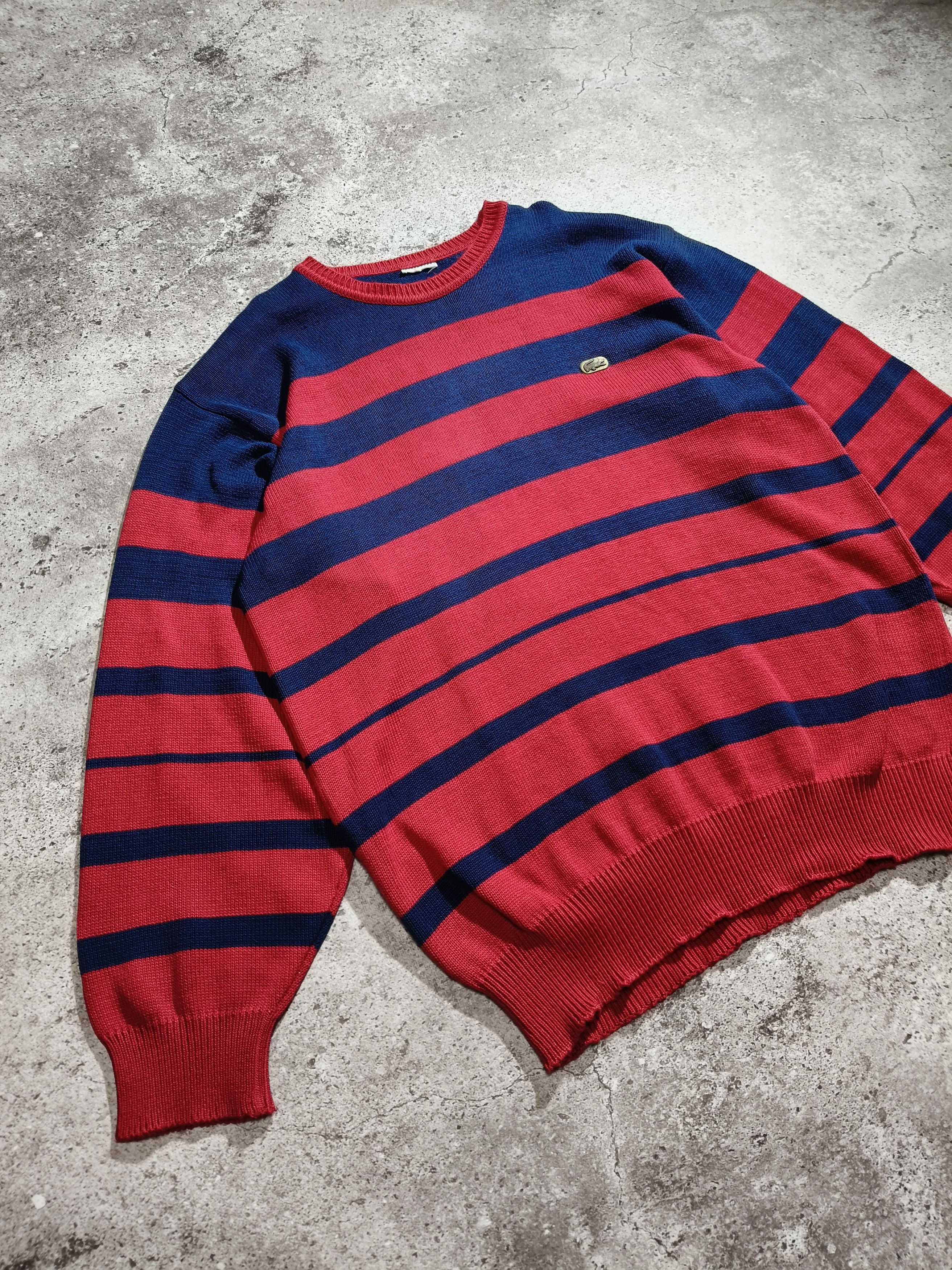 Lacoste Vintage Lacoste Striped Knit Sweater | Size M Size US M / EU 48-50 / 2 - 4 Thumbnail