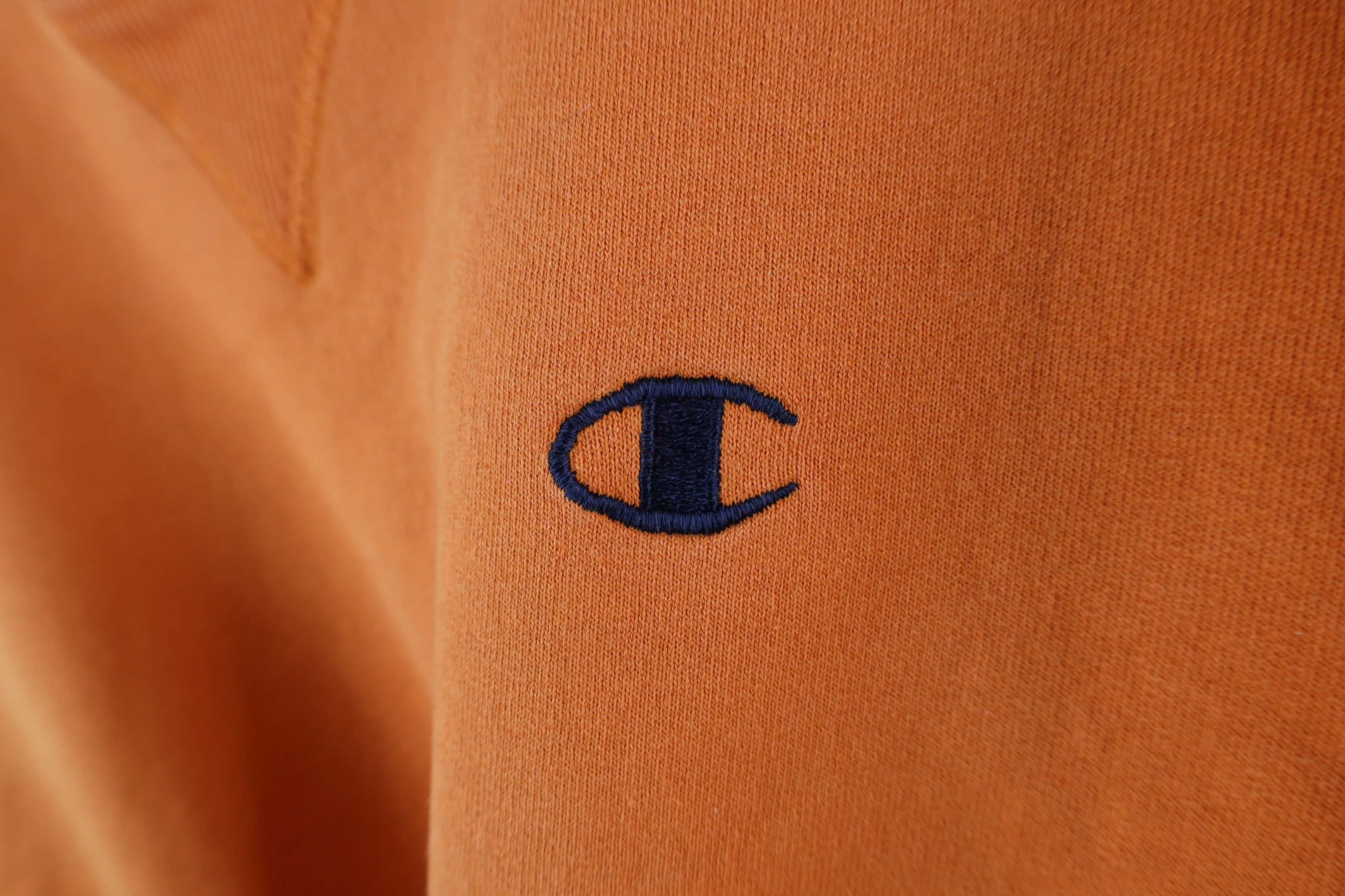 Champion × Vintage Vintage 90s Champion Boxy Fit Crewneck Sweatshirt Orange Size US M / EU 48-50 / 2 - 4 Thumbnail