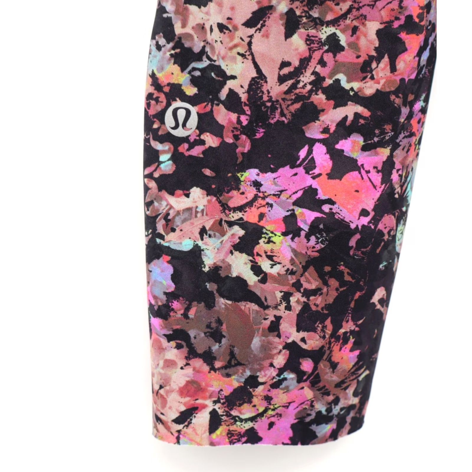 Lululemon Lululemon Women's Base Pace High Rise Crop 23" Stencil Blossom Red Multi Sz 8 Size ONE SIZE - 4 Thumbnail