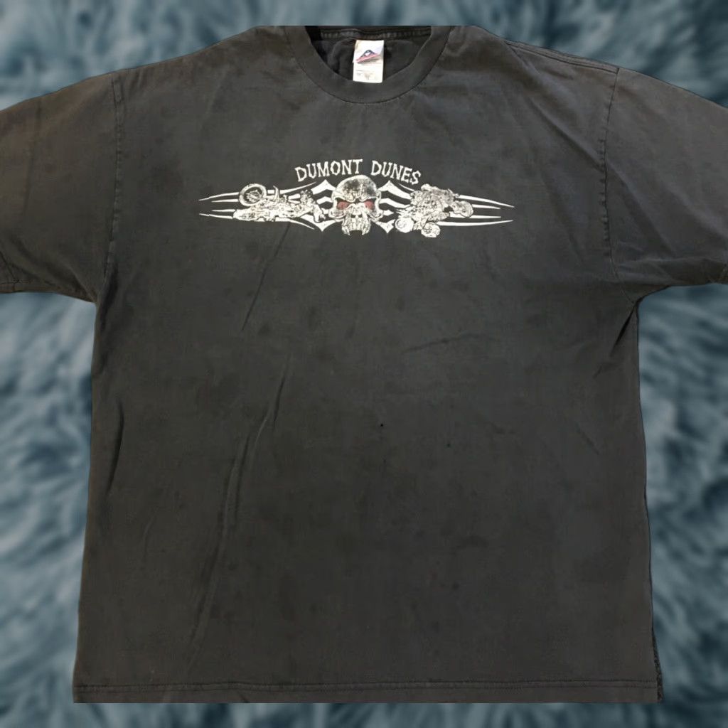 Vintage VINTAGE Dumont Dunes 90s Faded Distress Shirt XL Black Harley Davidson Alstyle Graphic Tee Men Short Sleeve Crew Neck Size US XL / EU 56 / 4 - 1 Thumbnail