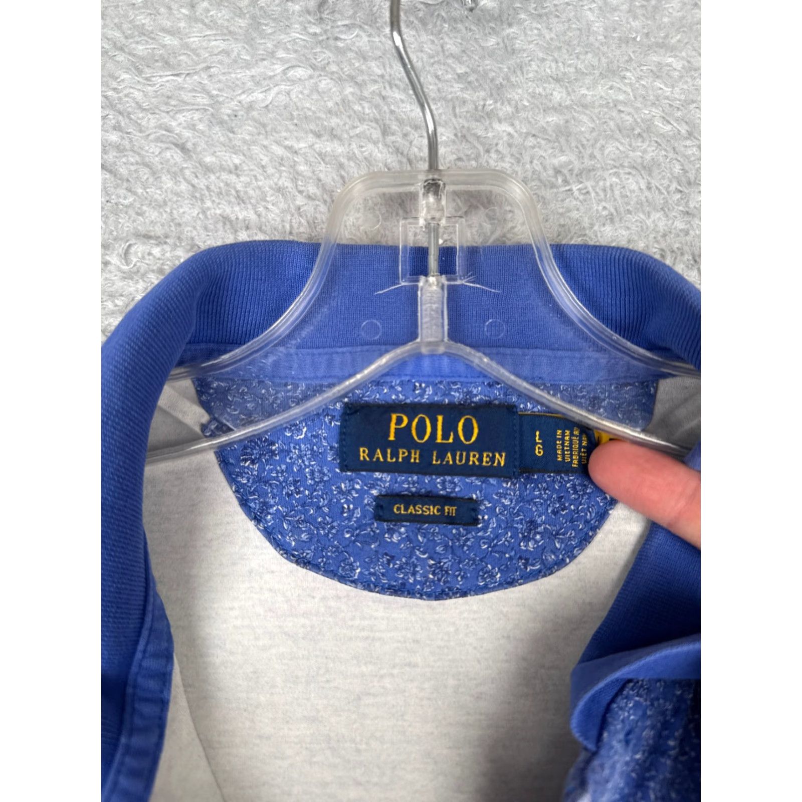Ralph Lauren Ralph Lauren Polo Shirt Men L Blue Floral Cotton Classic Fit Modern American Sports Mens Size US L / EU 52-54 / 3 - 7 Thumbnail