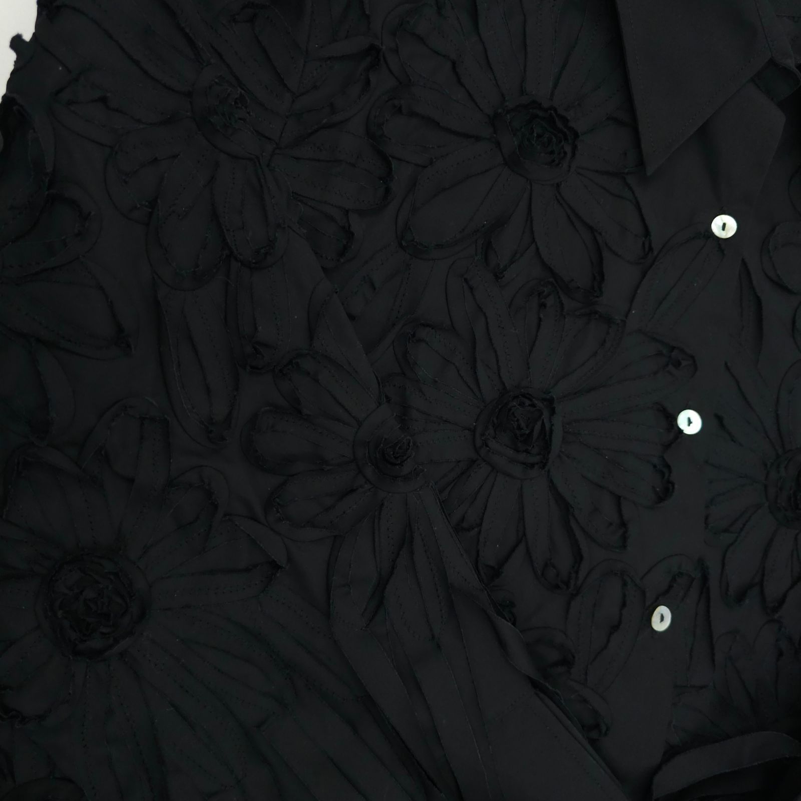Other Pong Poco Shirt XL Fabric Ribbons Textured Flower Boho Artsy Size XL / US 12-14 / IT 48-50 - 18 Thumbnail