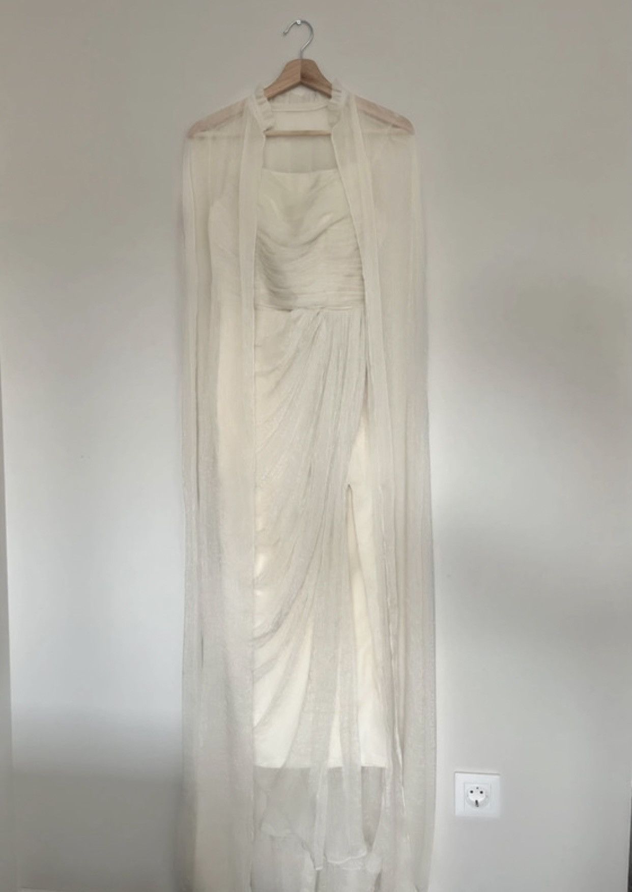 Other Elegant Grecian-Style Long Dress - Ivory/Ecru Size XS / US 0-2 / IT 36-38 - 2 Thumbnail