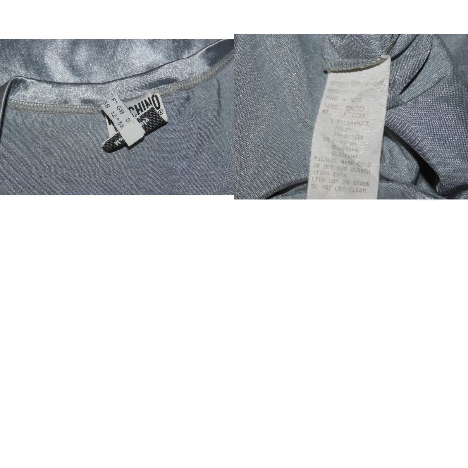 Moschino Moschino Jeans Shirt Space Girls 90s UK 12 Nylon Long Sleeve Metallic Made in Italy Mens Womens Boys Girls Size XL / US 12-14 / IT 48-50 - 8 Thumbnail